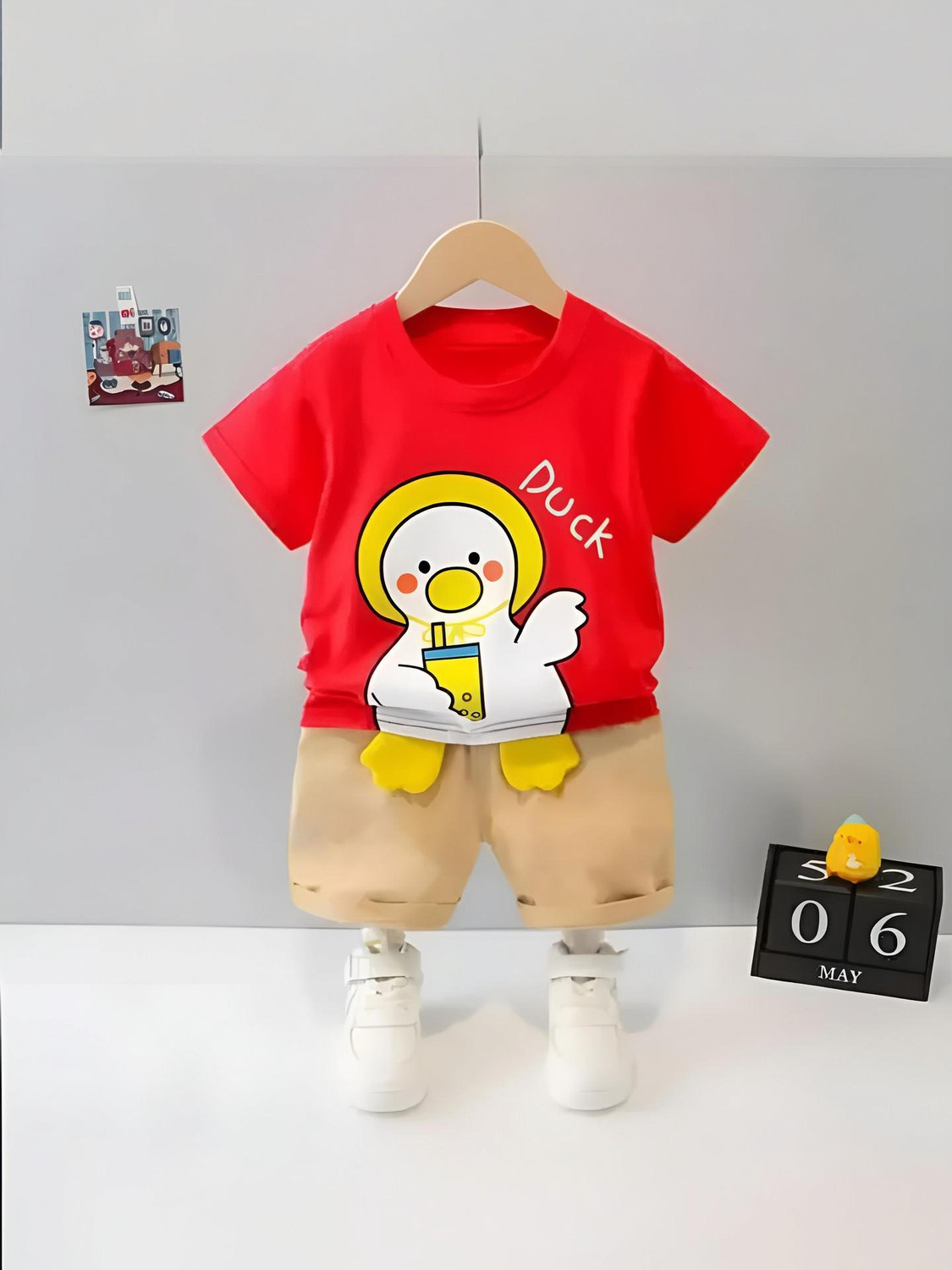 Image of LIBU N PIXIE Baby Boys & Baby Girls Casual T-shirt Shorts