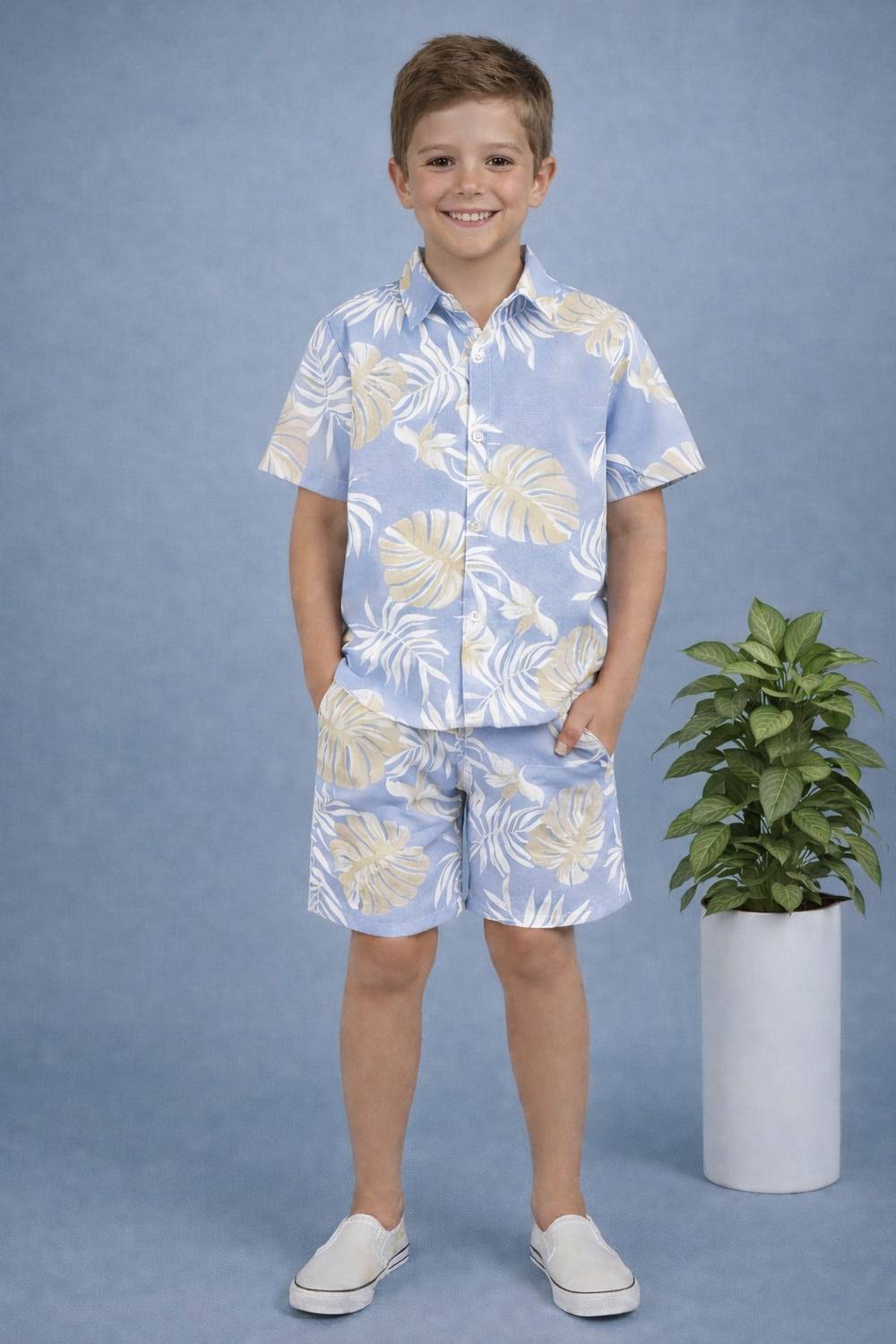 Buyfinit ycollection Boys Casual Shirt Shorts