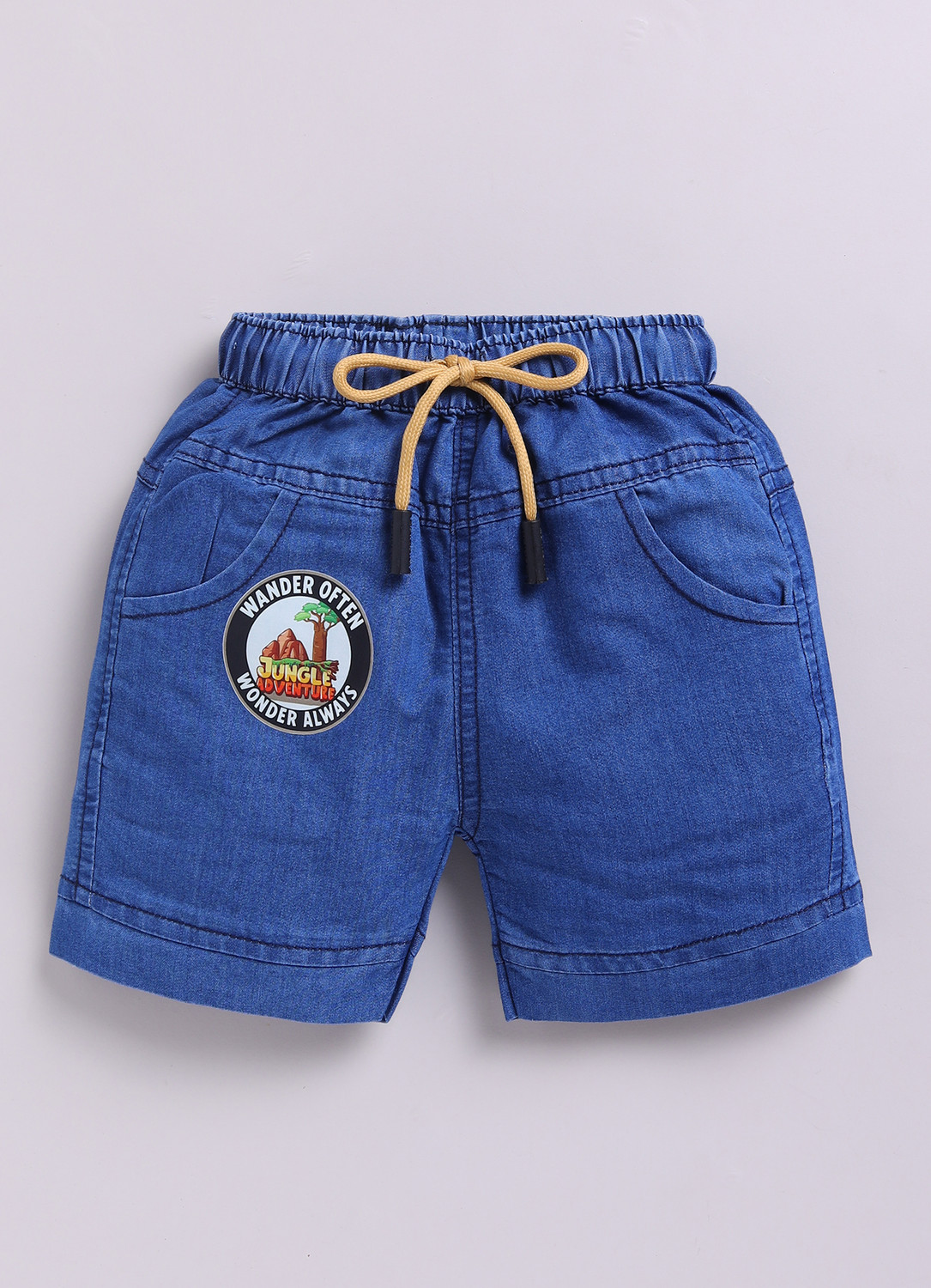 Image of Boys Squad Boys Casual Shirt Shorts (Blue)