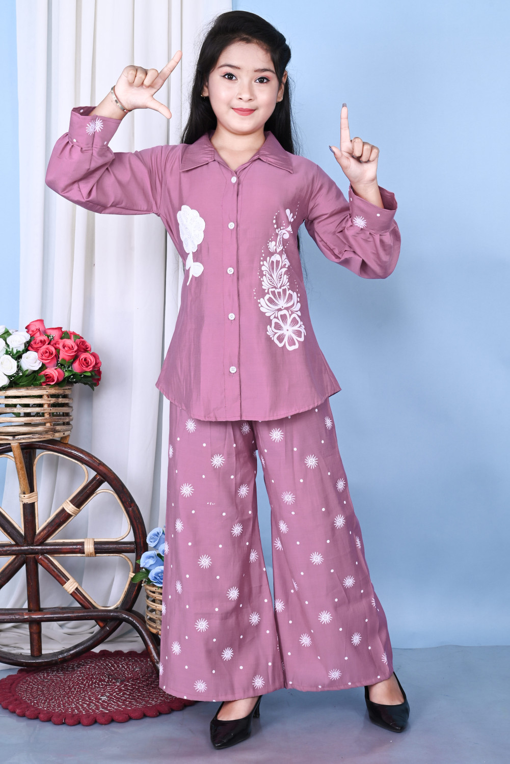 Image of TIKTOK FASHION Girls Party(Festive) Shirt Pant