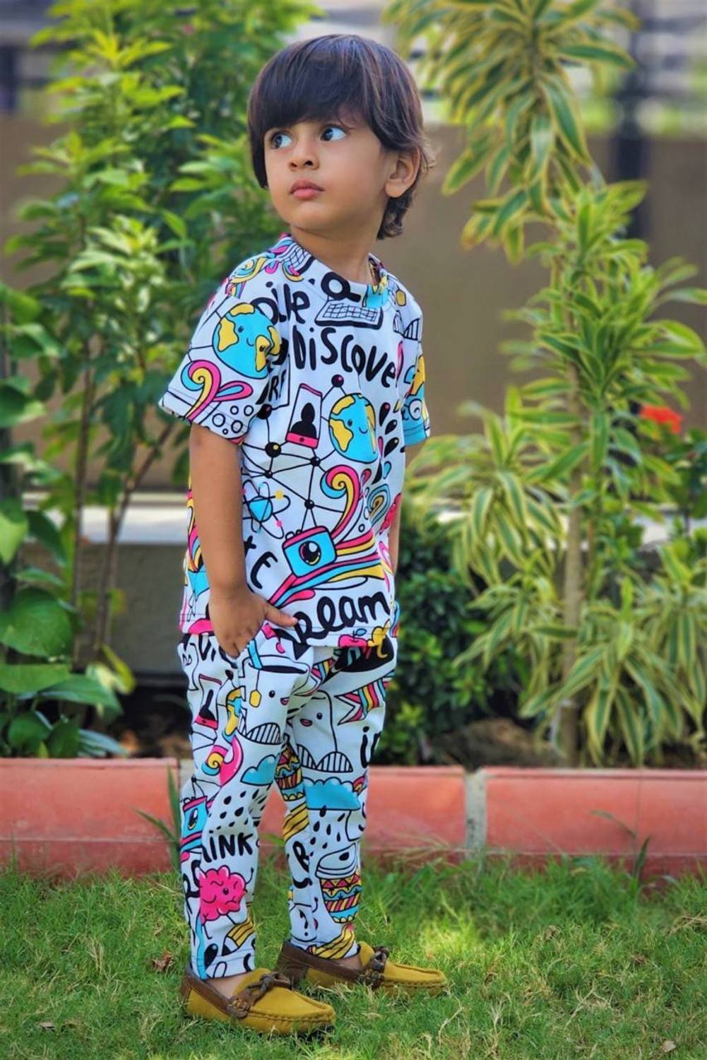 Bajuds Baby Boys & Baby Girls Party(Festive) T-shirt Track Pants