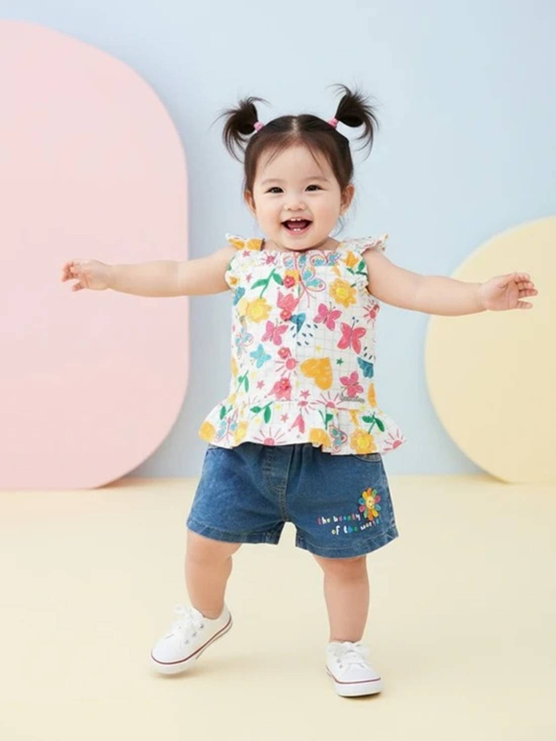 Baby's Day Baby Girls Casual Top Shorts