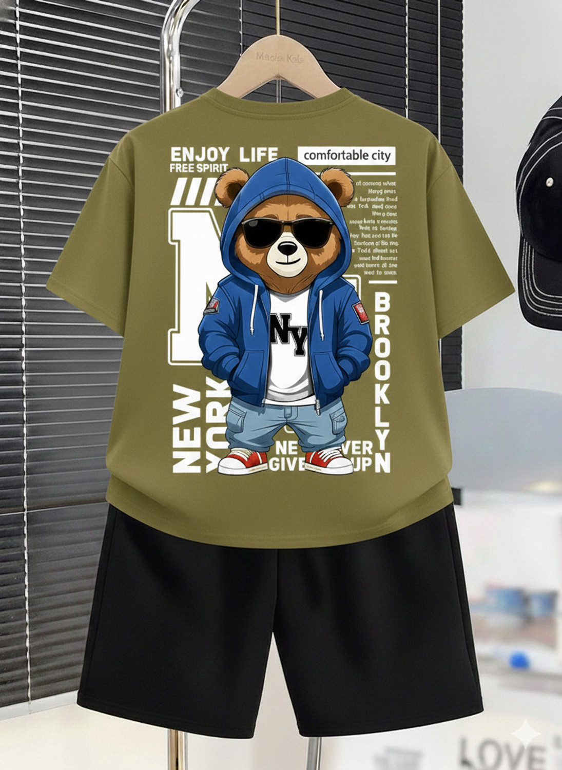 Image of URVCREATION Boys Casual T-shirt Shorts