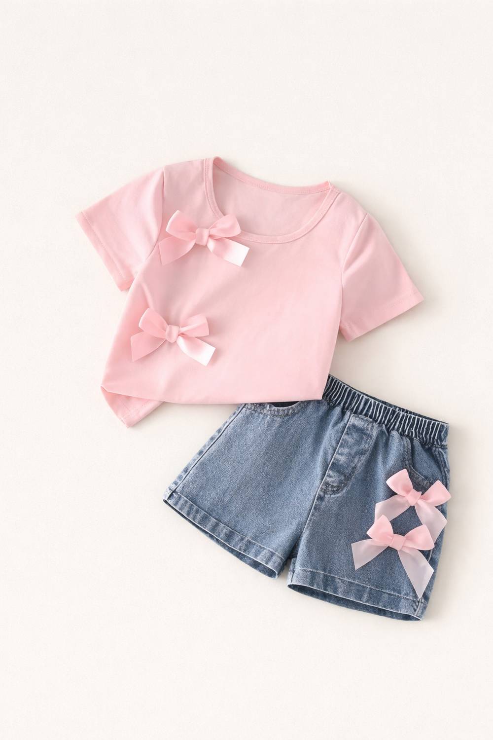 BULBULDRESSES Girls Party(Festive) T-shirt Shorts