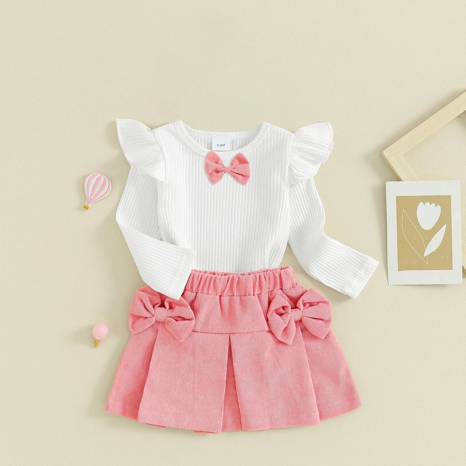 AVOVU Baby Girls Party(Festive) Skirt Skirt, Top