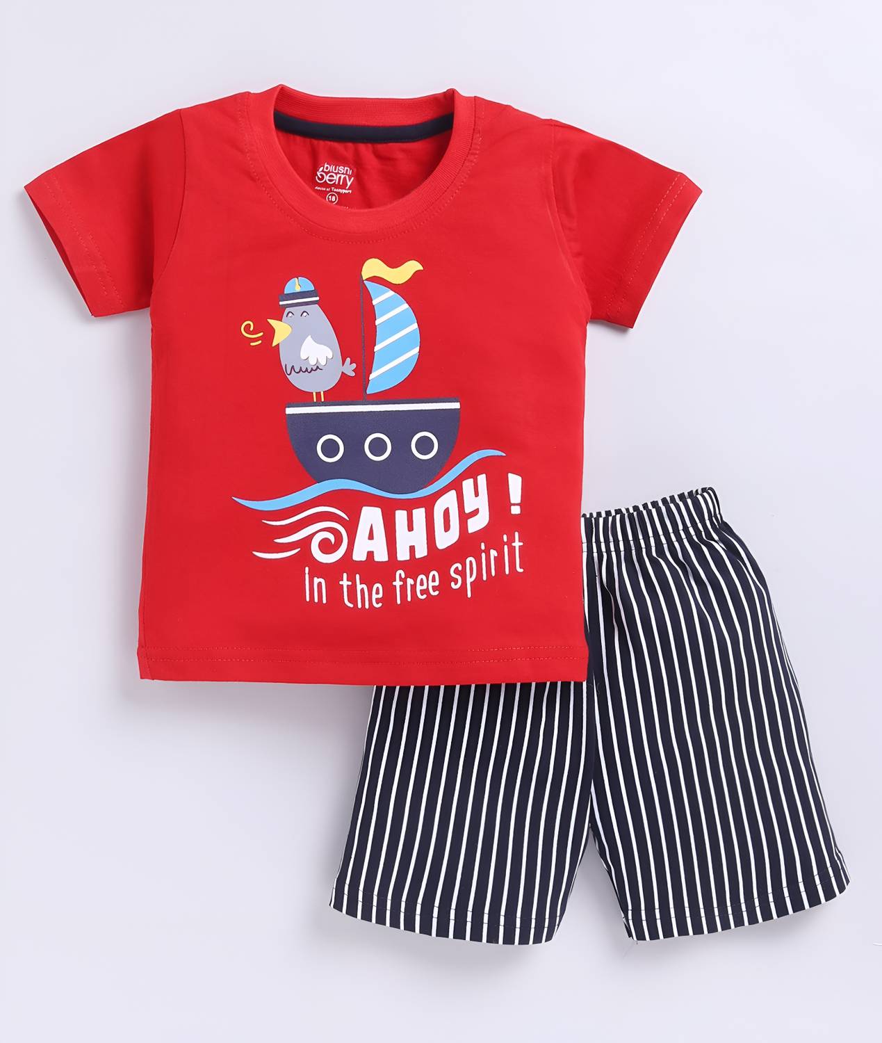 Blushh Berry Boys Casual T-shirt Shorts