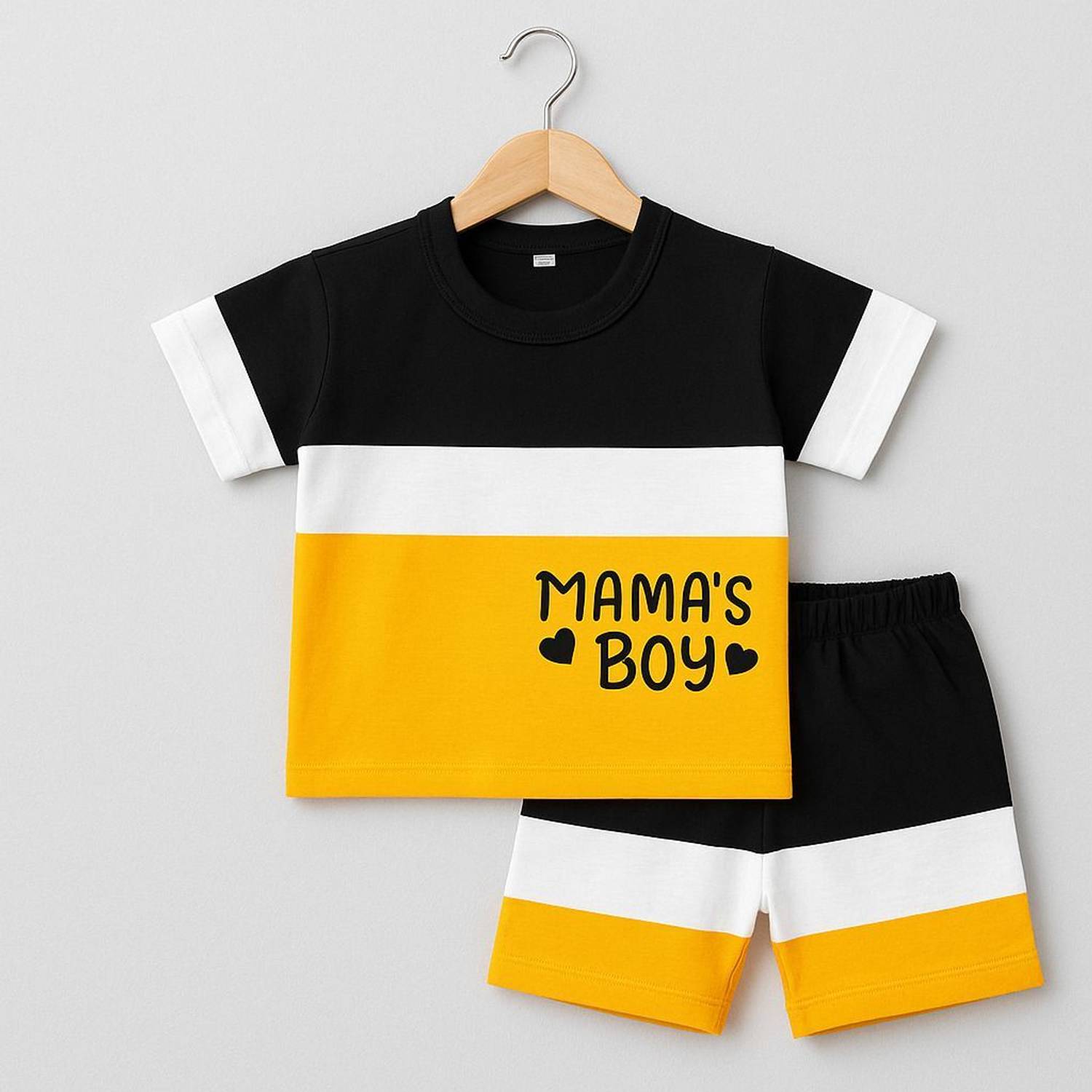 BOUNCEGARMENTS Boys Casual T-shirt Shorts