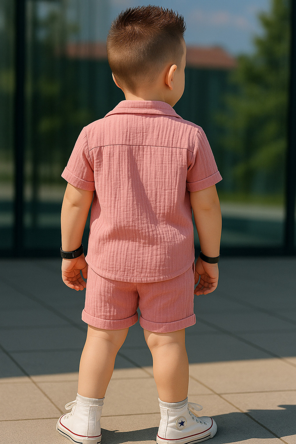 Image of PLUSEBURRY Baby Boys Casual Shirt Shorts