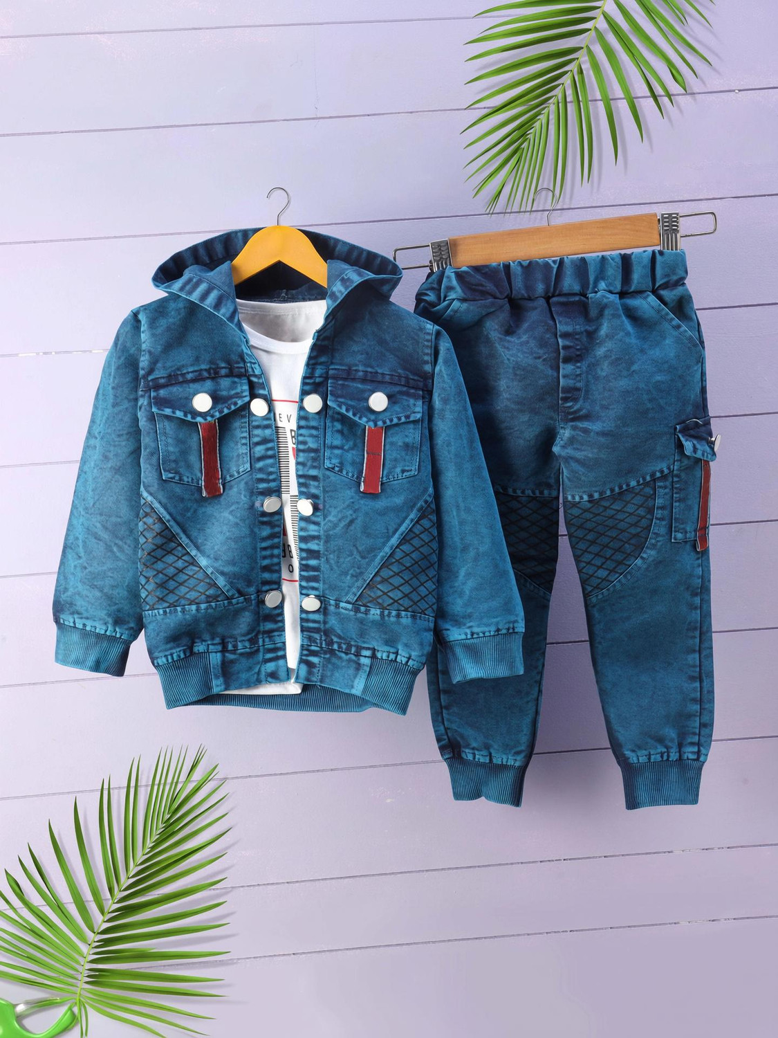 Image of Shirazi Kids Boys Casual Jacket Jeans