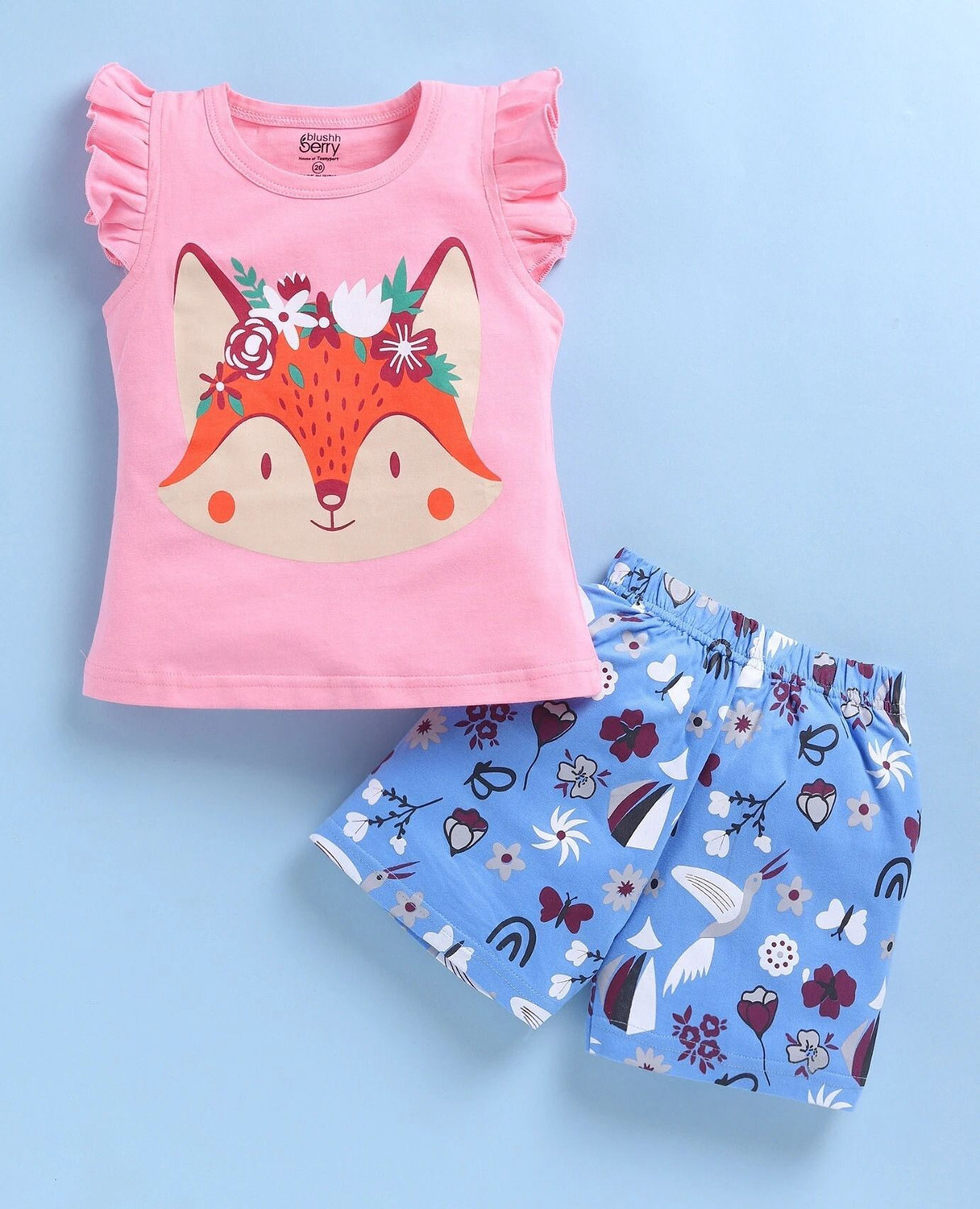 Image of Blushh Berry Girls Casual Top Shorts
