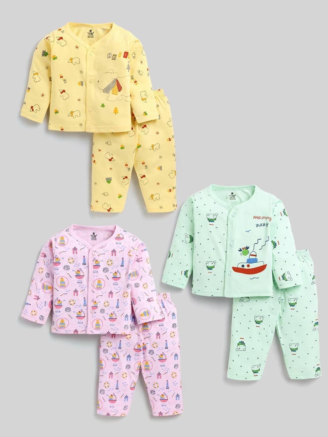 TINY BINY Baby Boys & Baby Girls Casual Top Pyjama