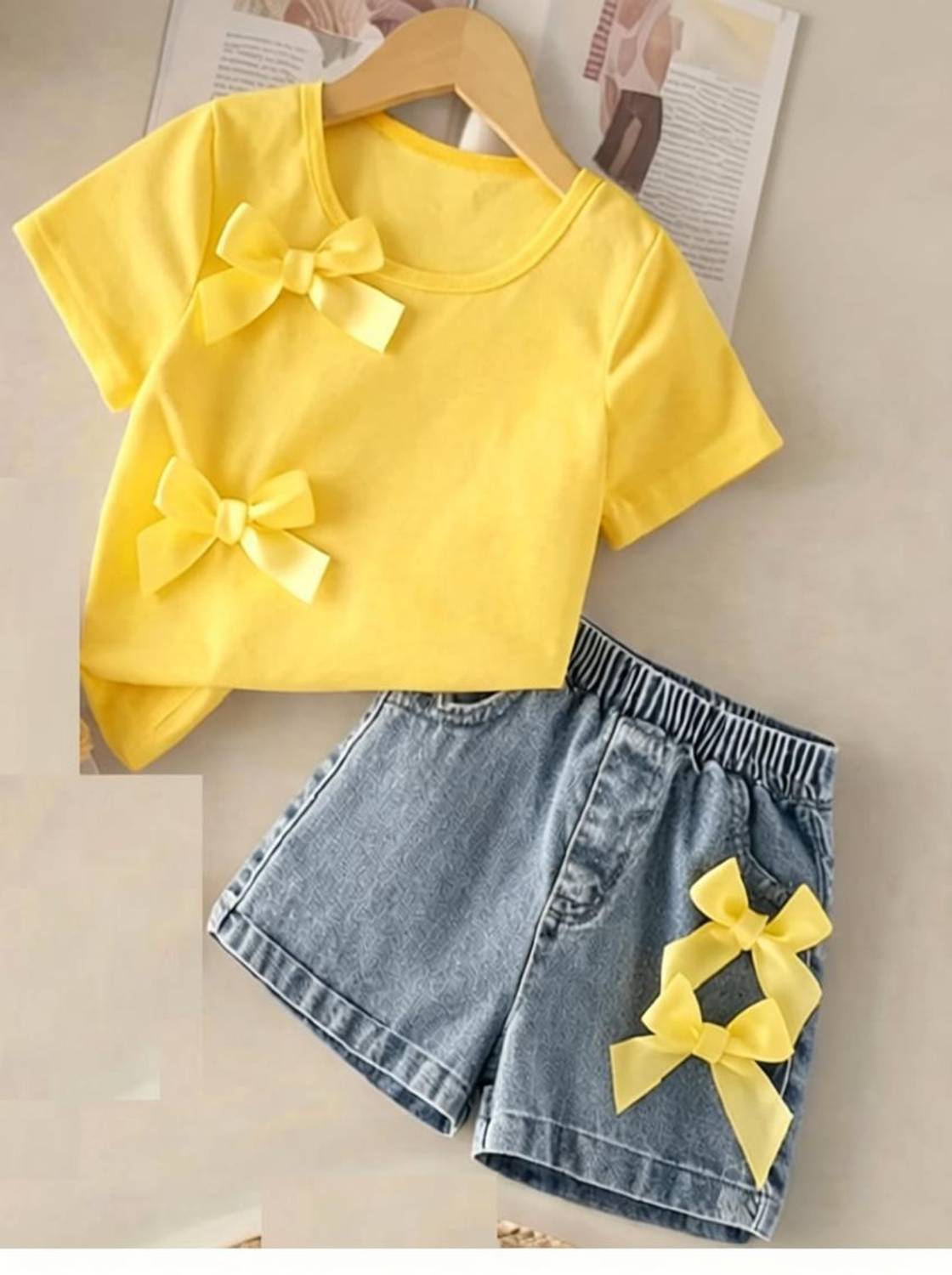 BULBULDRESSES Girls Party(Festive) T-shirt Shorts