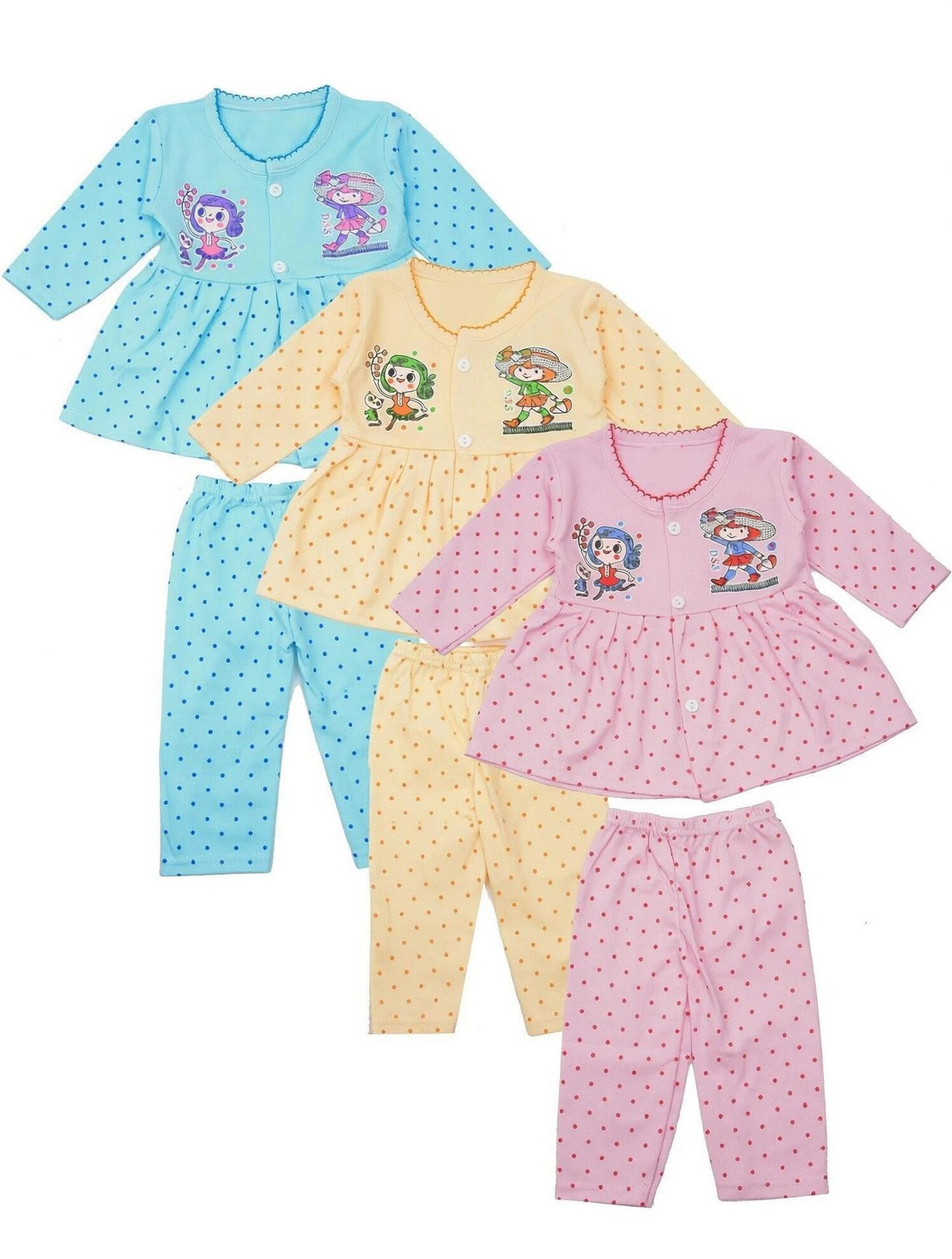 Image of KIDS PARYANIS Baby Girls Party(Festive) Top Pyjama