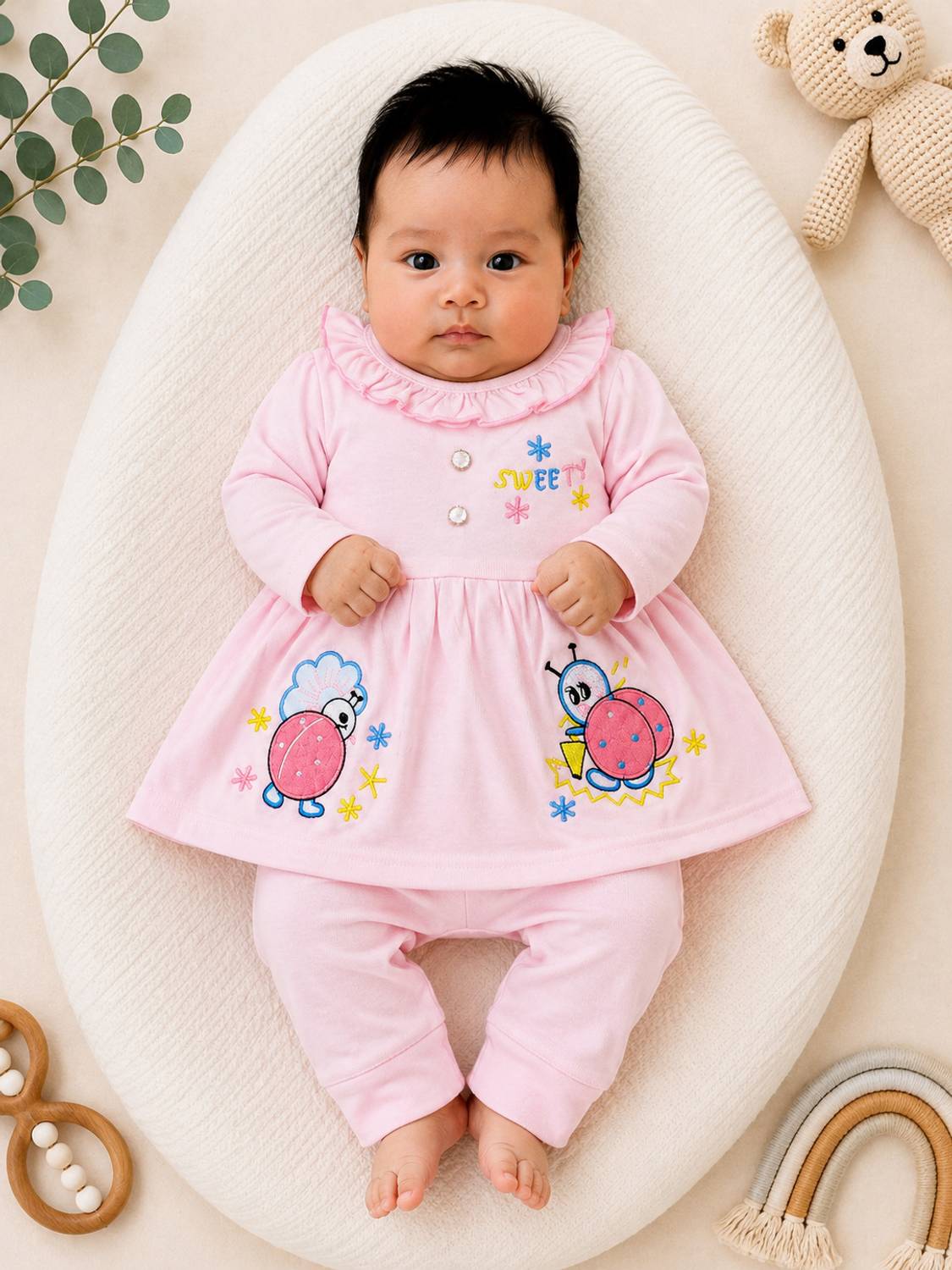 Anteclope Baby Girls Casual Top Pant