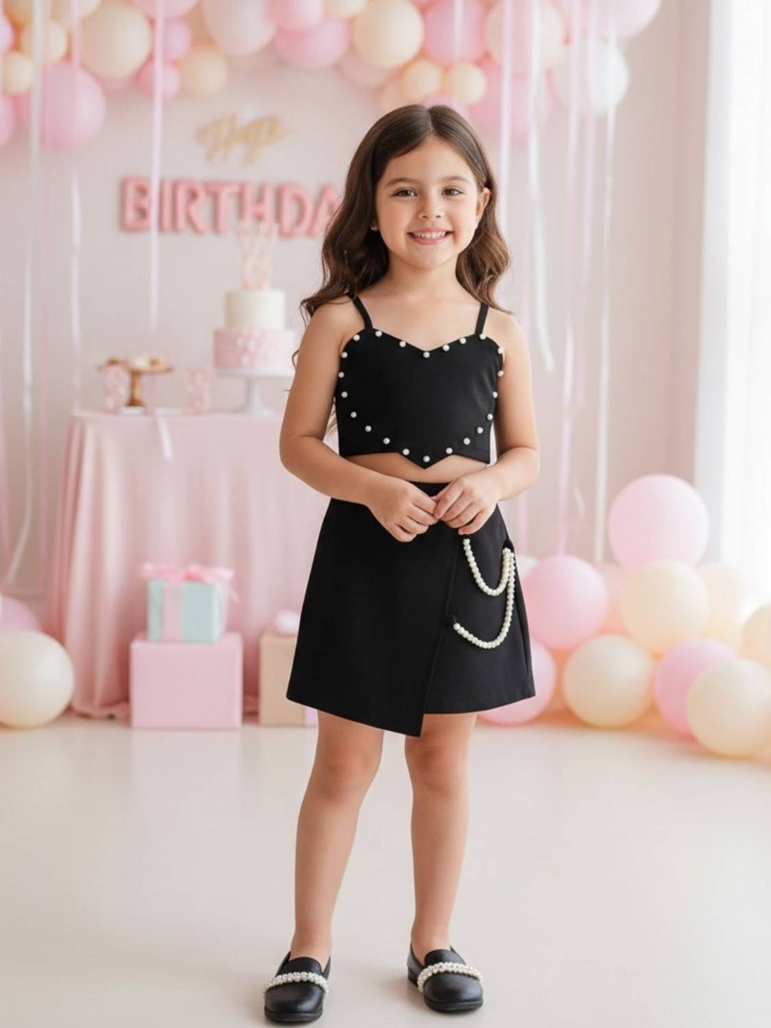 ADDYVERO Girls Party(Festive) Top Skirt