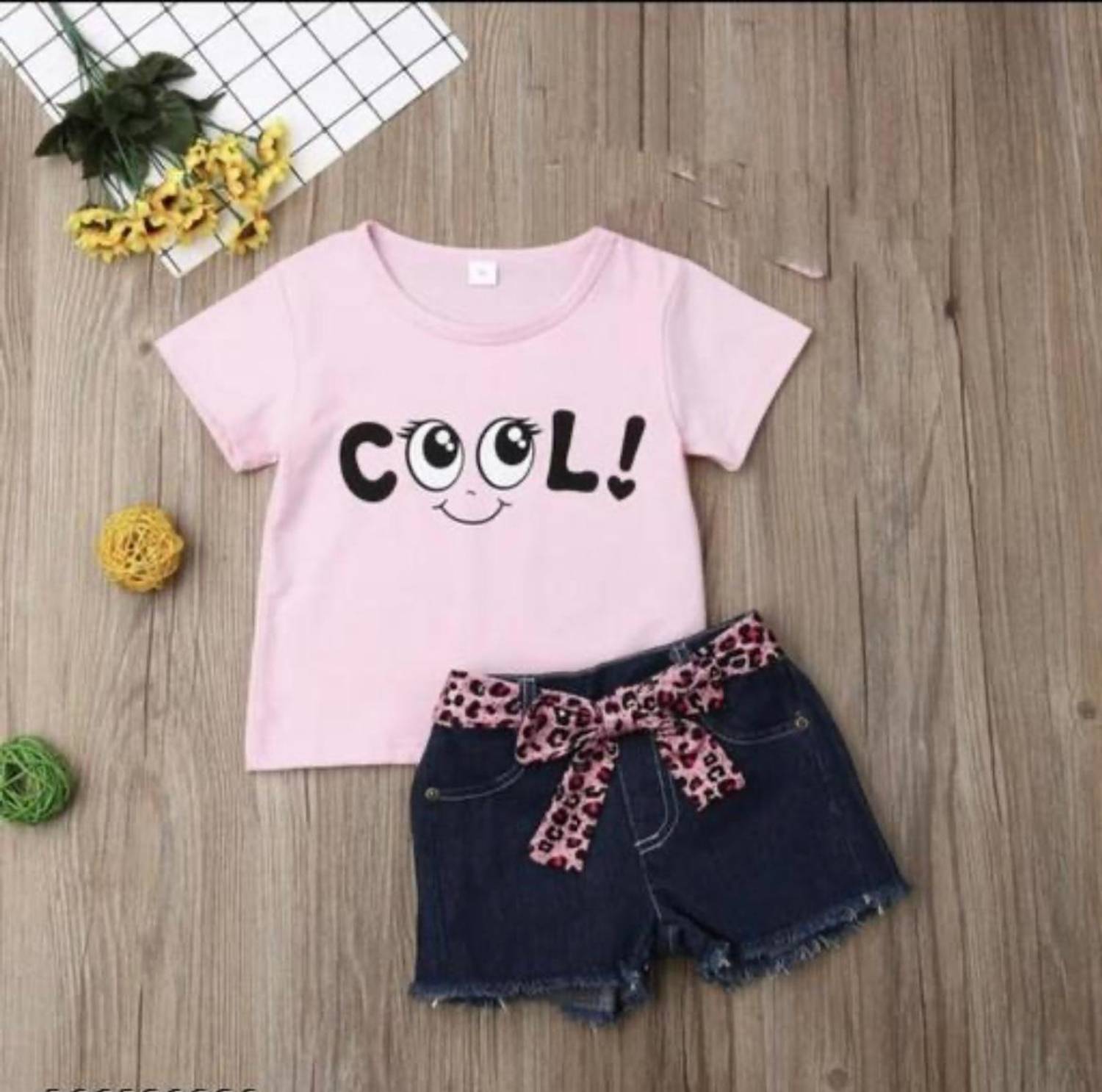 Aazeen fashion Baby Girls Casual T-shirt Pant