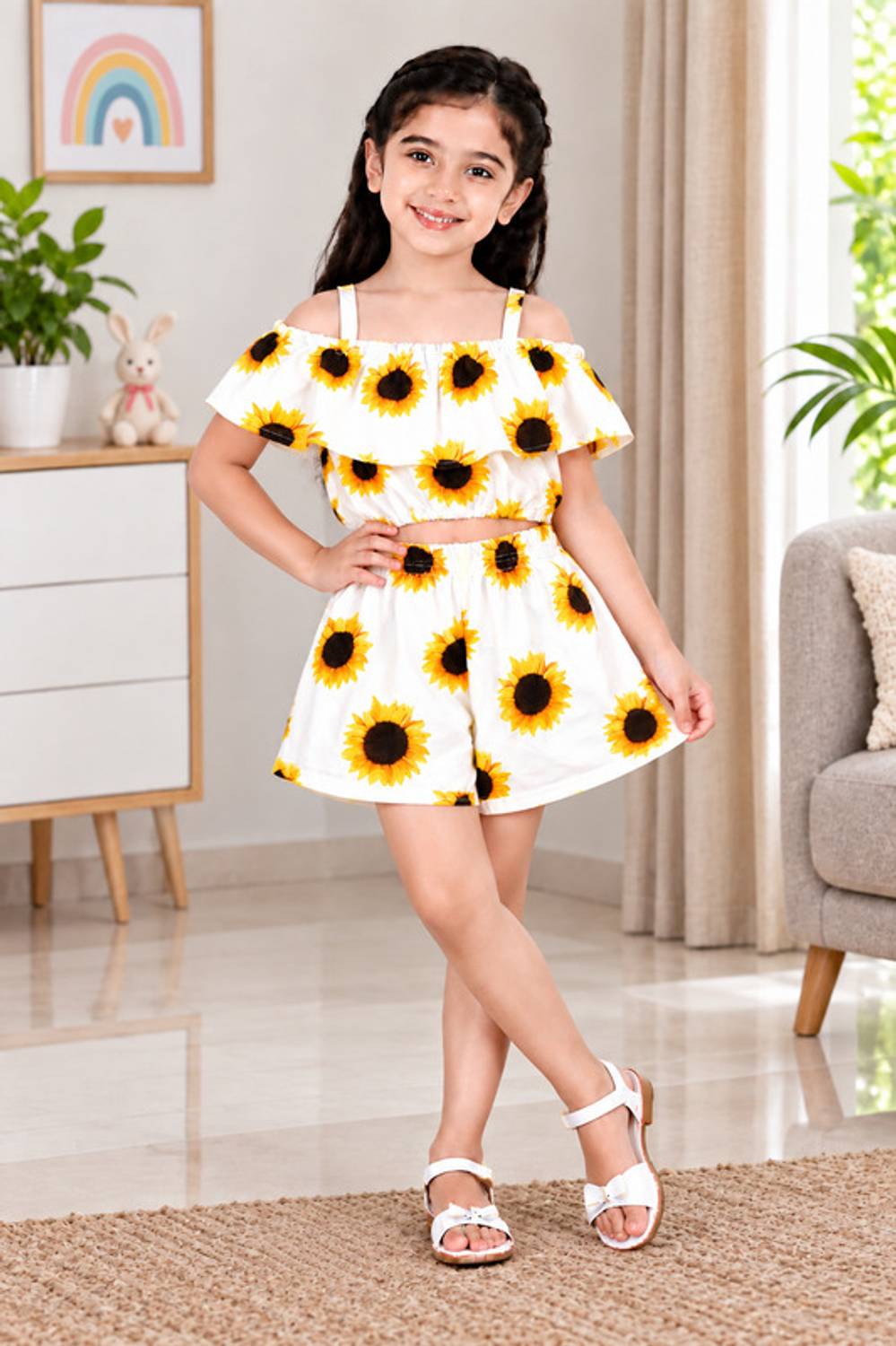 AKDYUG Girls Casual Top Shorts