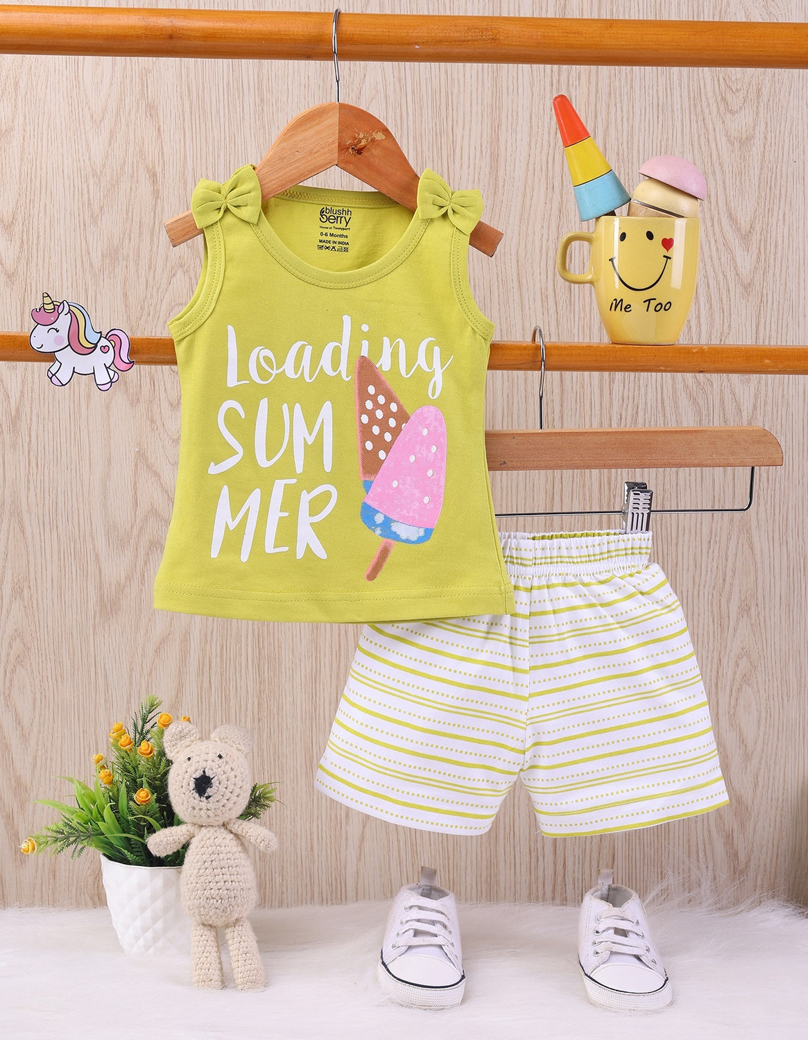Image of Blushh Berry Girls Casual Top Shorts