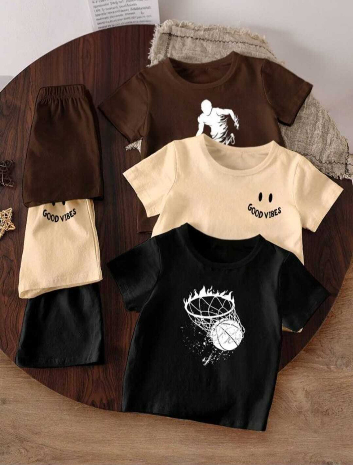 ELPIXIE FASHION Baby Boys & Baby Girls Casual T-shirt Shorts
