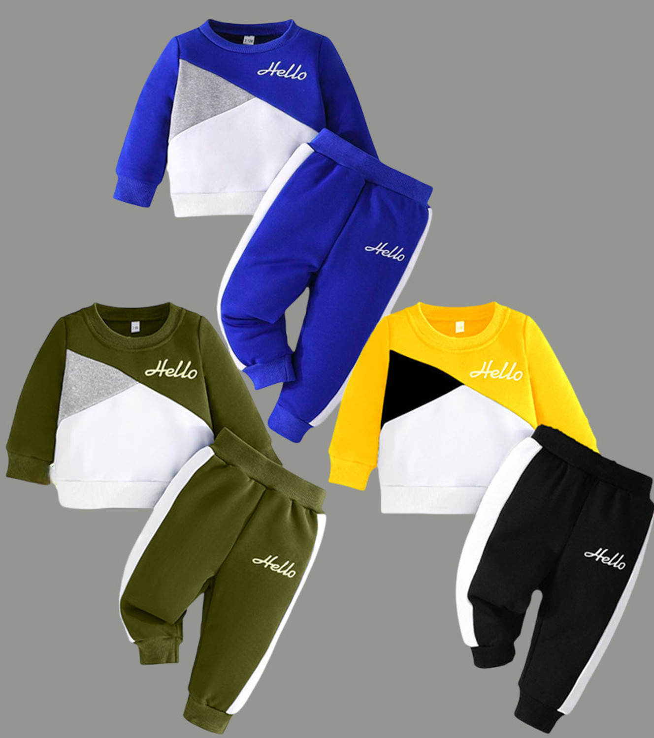 Image of HDKFASHION Boys Casual T-shirt Track Pants