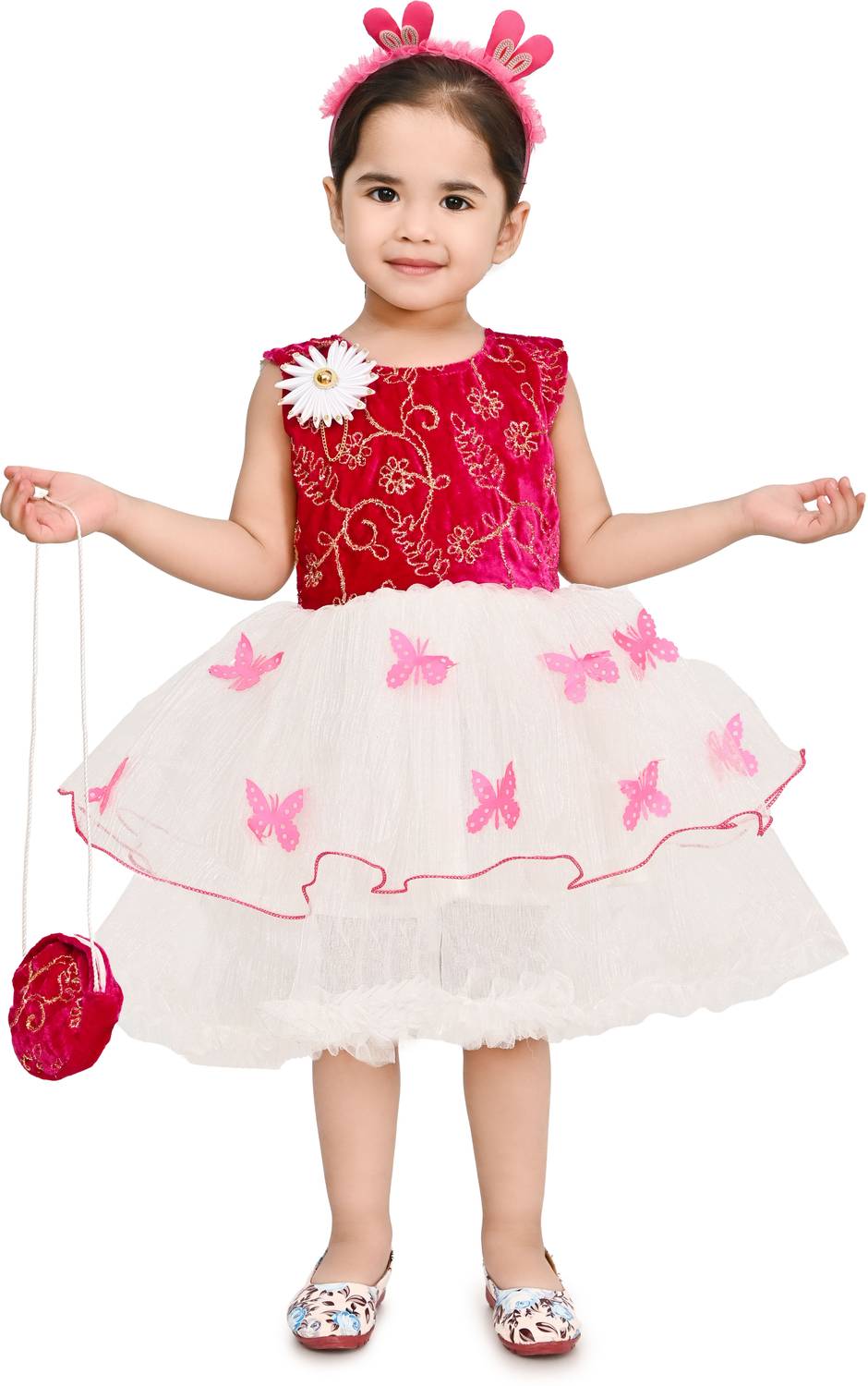 AsSahanaraDresses Baby Girls Party(Festive) Dress Top