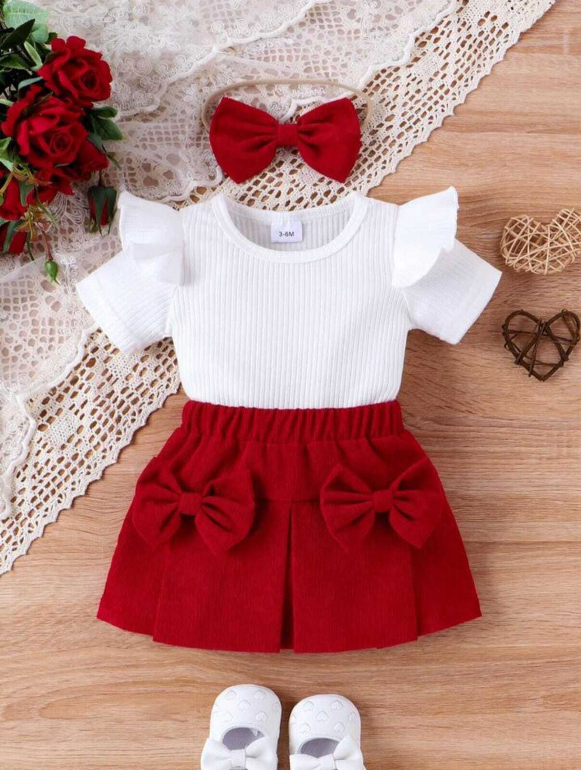 Image of HSM FASHION Baby Girls Casual Top Pant, Hairband