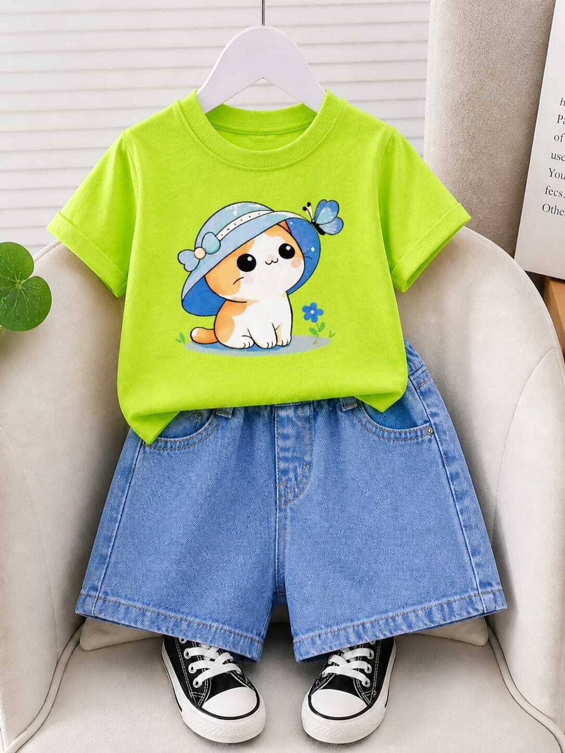 BULBULDRESSES Girls Casual T-shirt Shorts