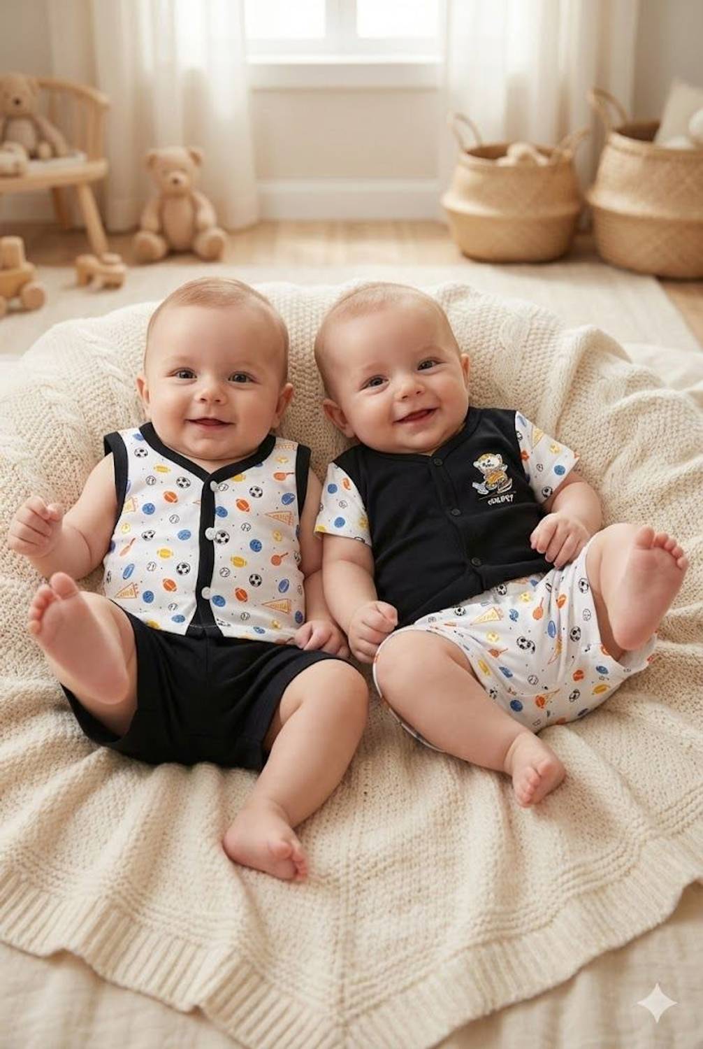 ADotBee Baby Boys Casual Top Shorts