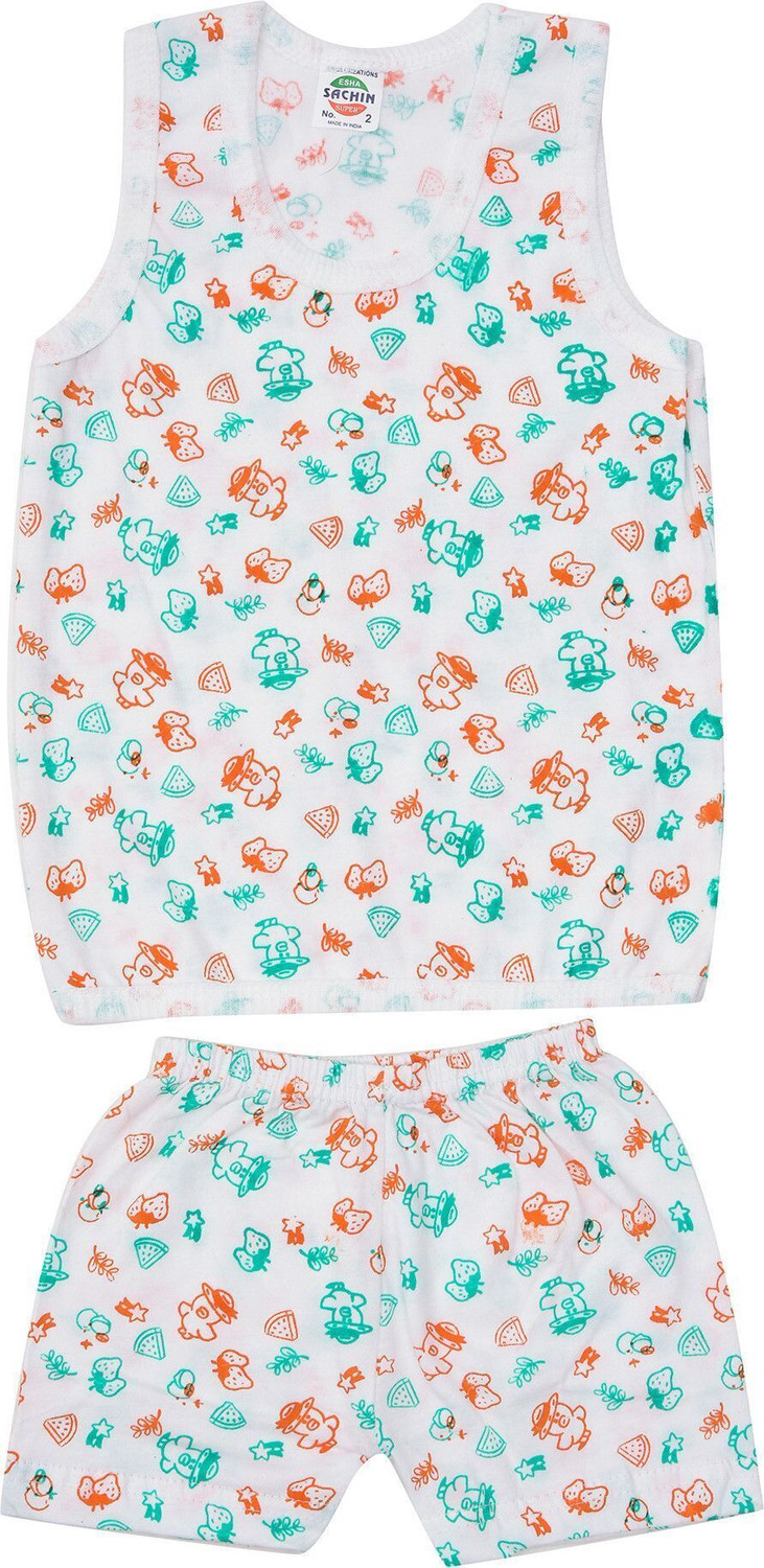 Image of KIDS PARYANIS Baby Boys & Baby Girls Casual T-shirt Shorts