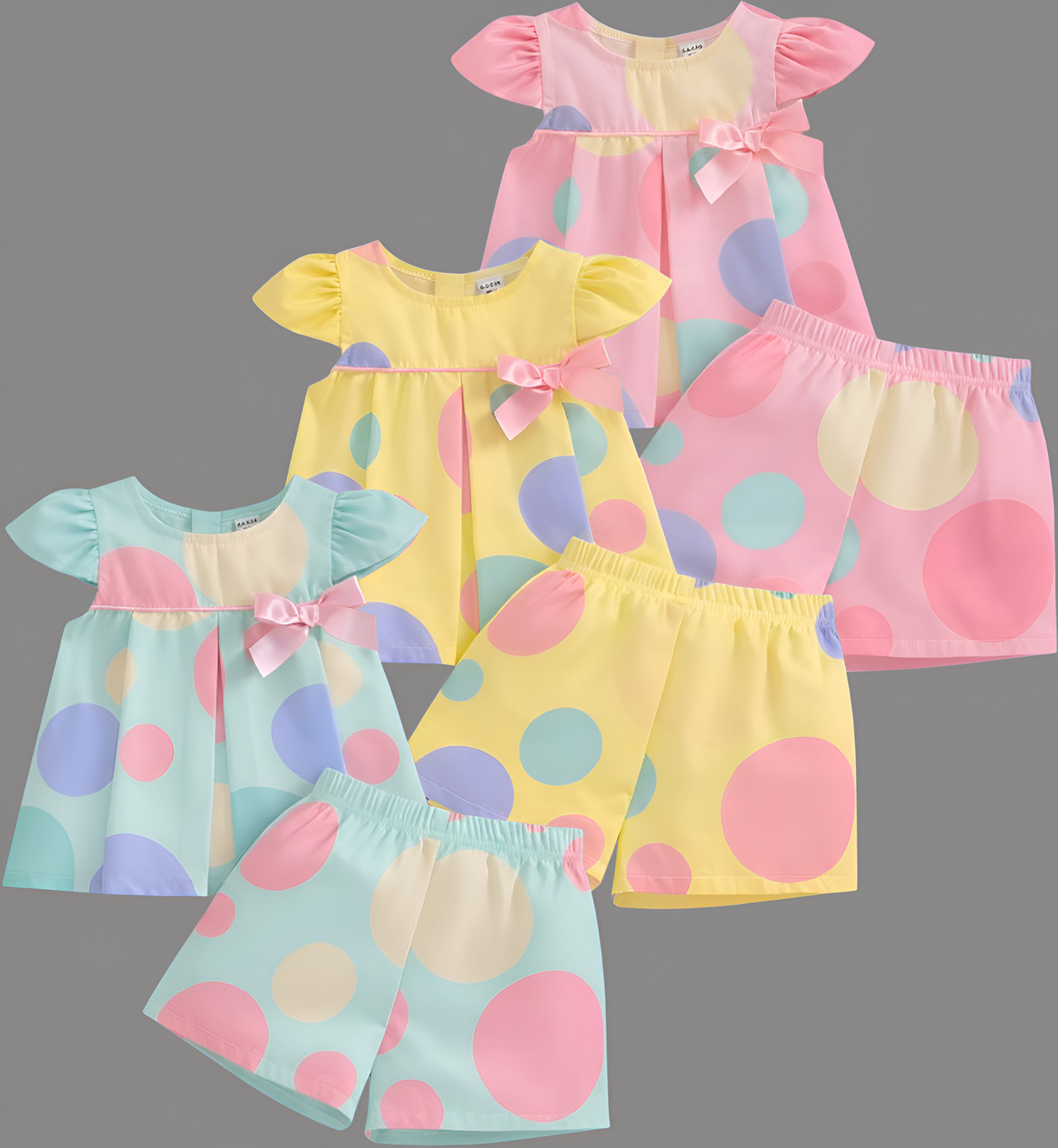 Image of HDKFASHION Baby Girls Casual Top Shorts