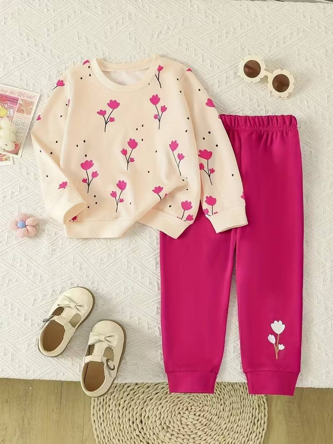 Athos Girls Casual T-shirt Trouser