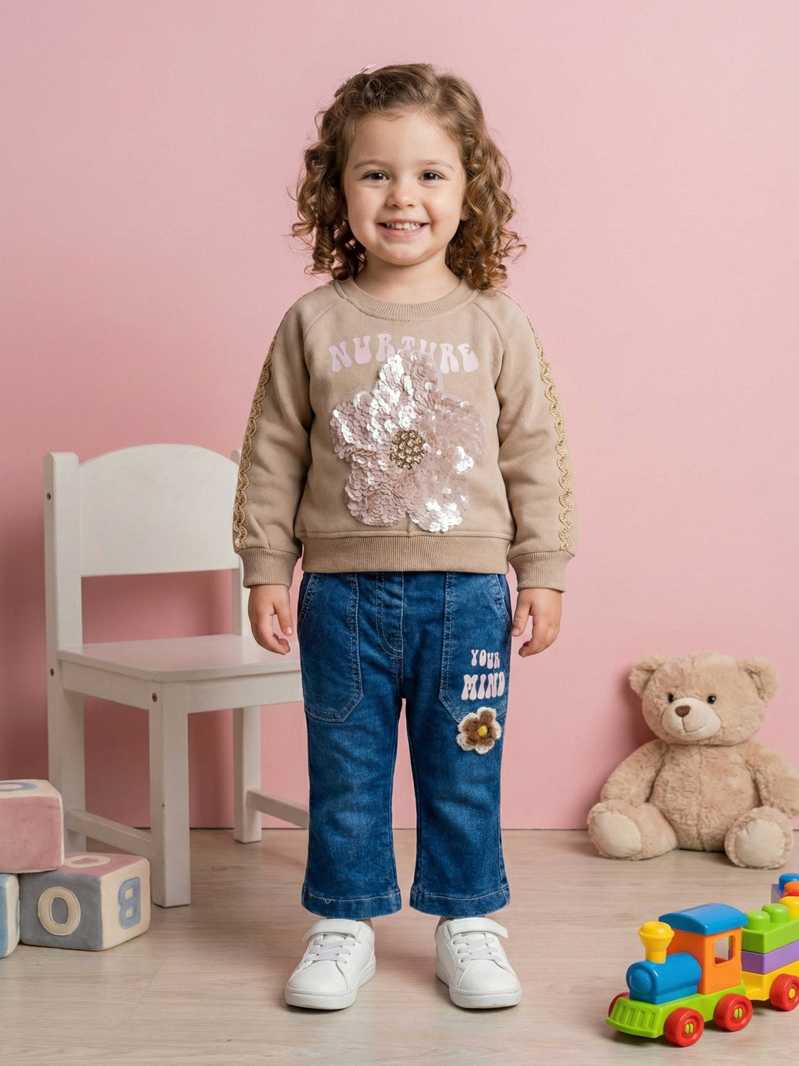 Image of KETI MINI Girls Casual Sweatshirt Pant