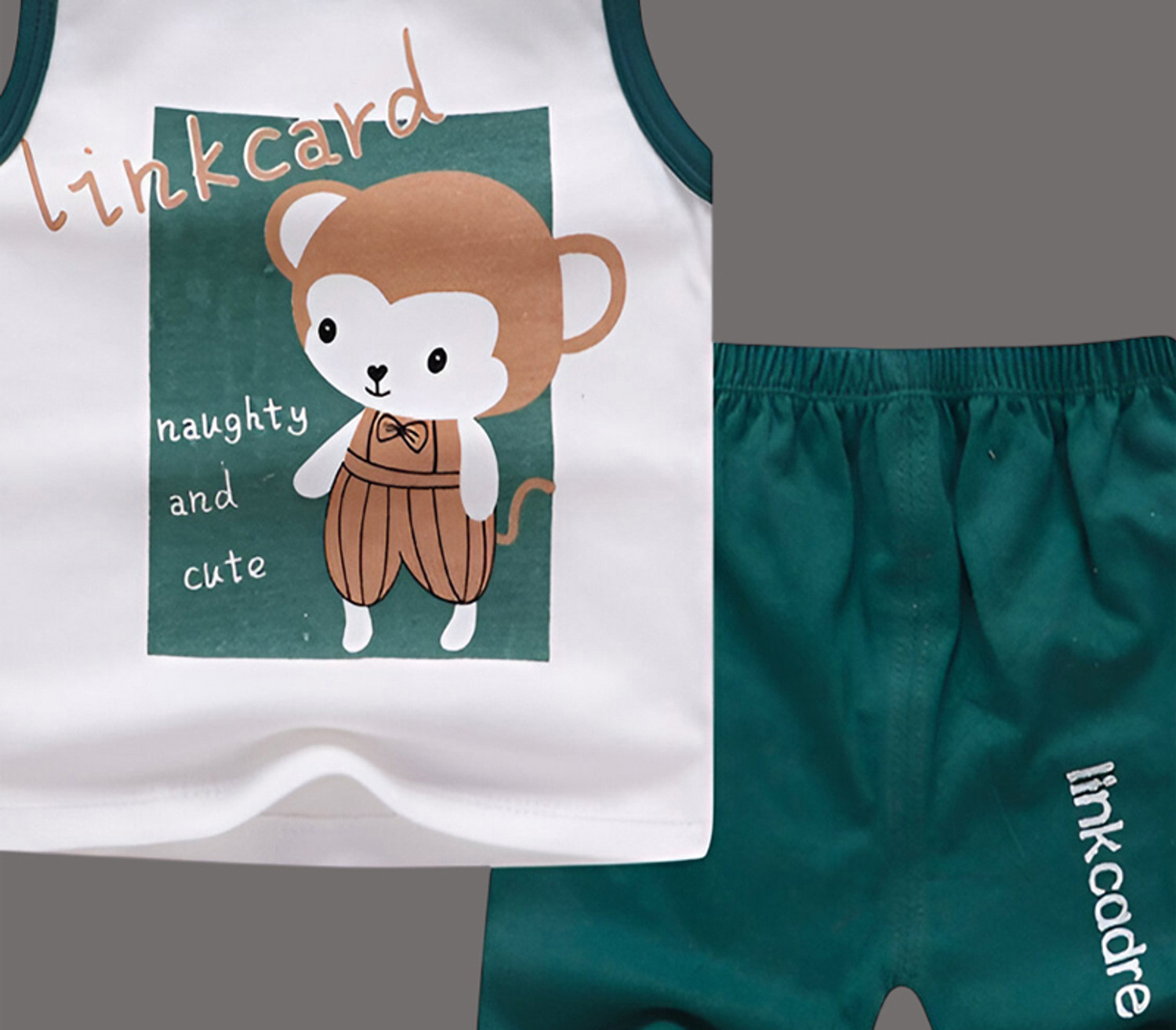 Image of Cute N Tight Baby Boys & Baby Girls Casual Vest Shorts