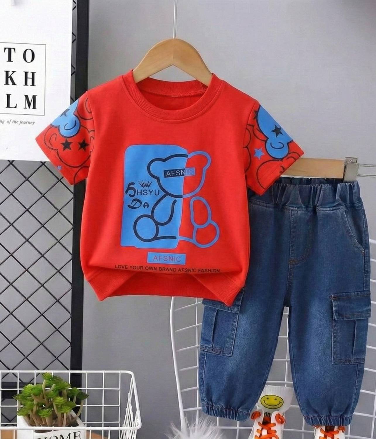 Afsnic Boys Casual T-shirt Jeans