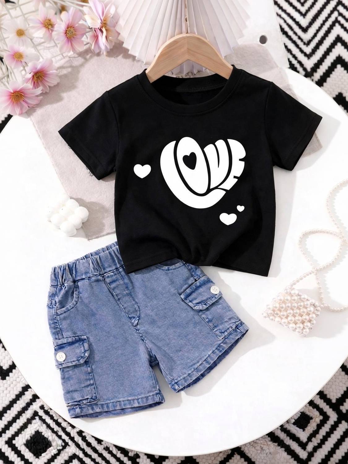 Afsnic Girls Casual T-shirt Shorts