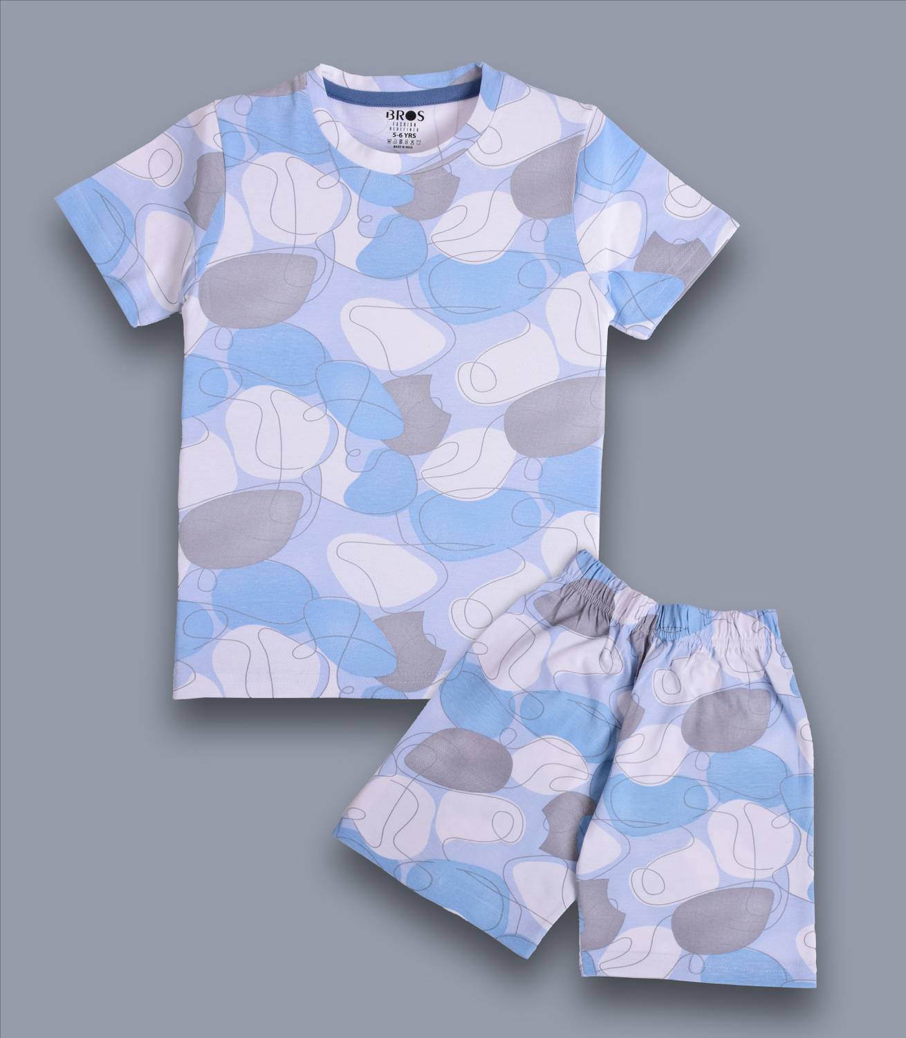 3BROS Boys & Girls Casual T-shirt Shorts
