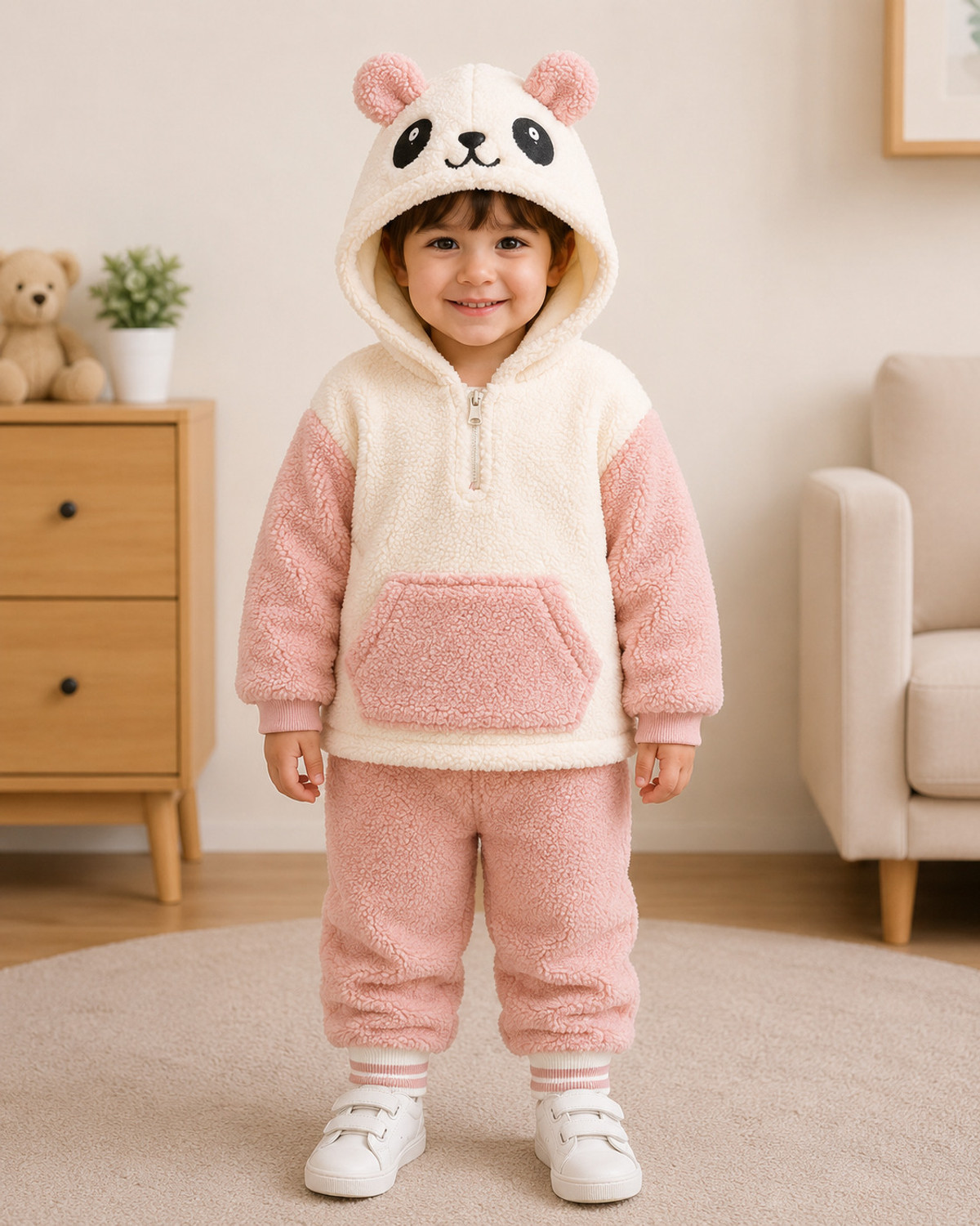 Image of CLOTHCOTTAGE Girls Party(Festive) Sweatshirt Sweatpant