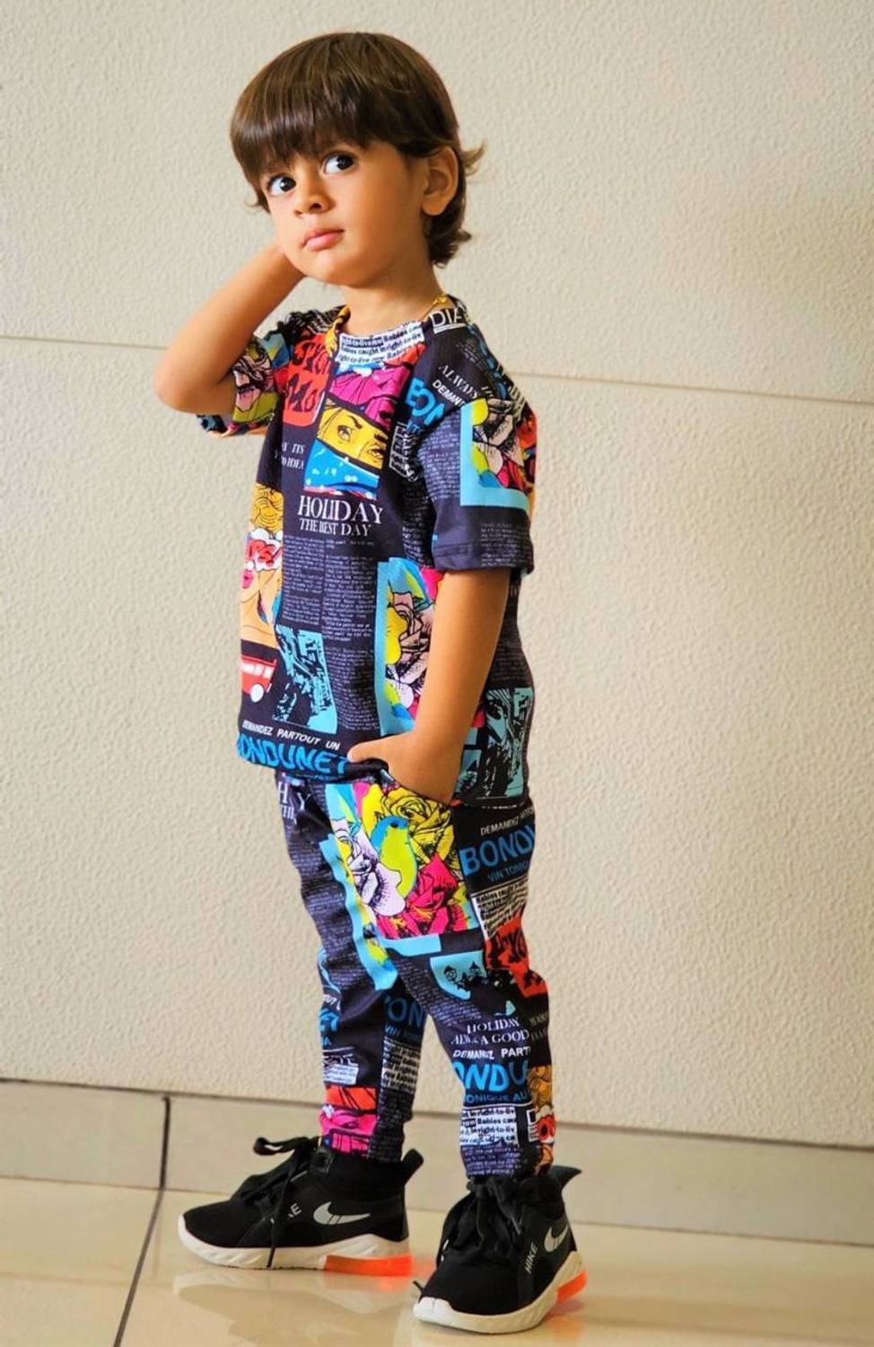 Bajuds Baby Boys & Baby Girls Party(Festive) T-shirt Track Pants
