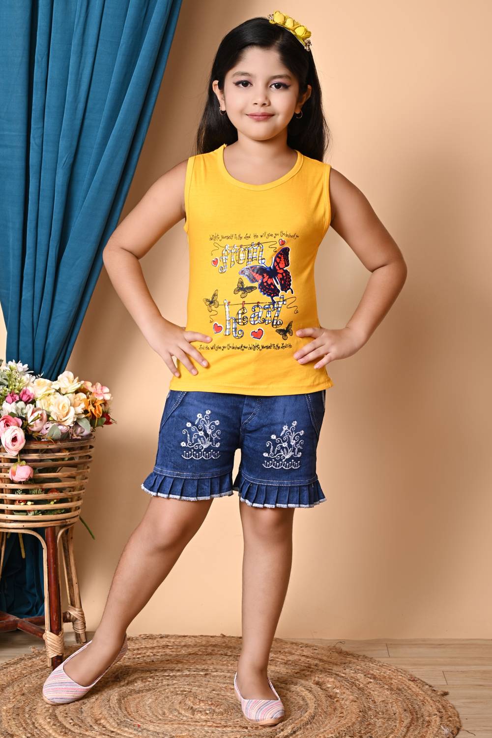 5 Stars Collection Girls Casual Top Shorts