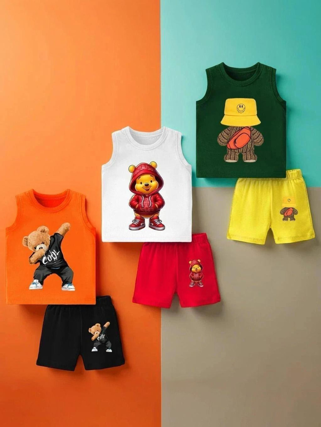 Image of Lavi-Tavi Baby Boys & Baby Girls Casual T-shirt Shorts