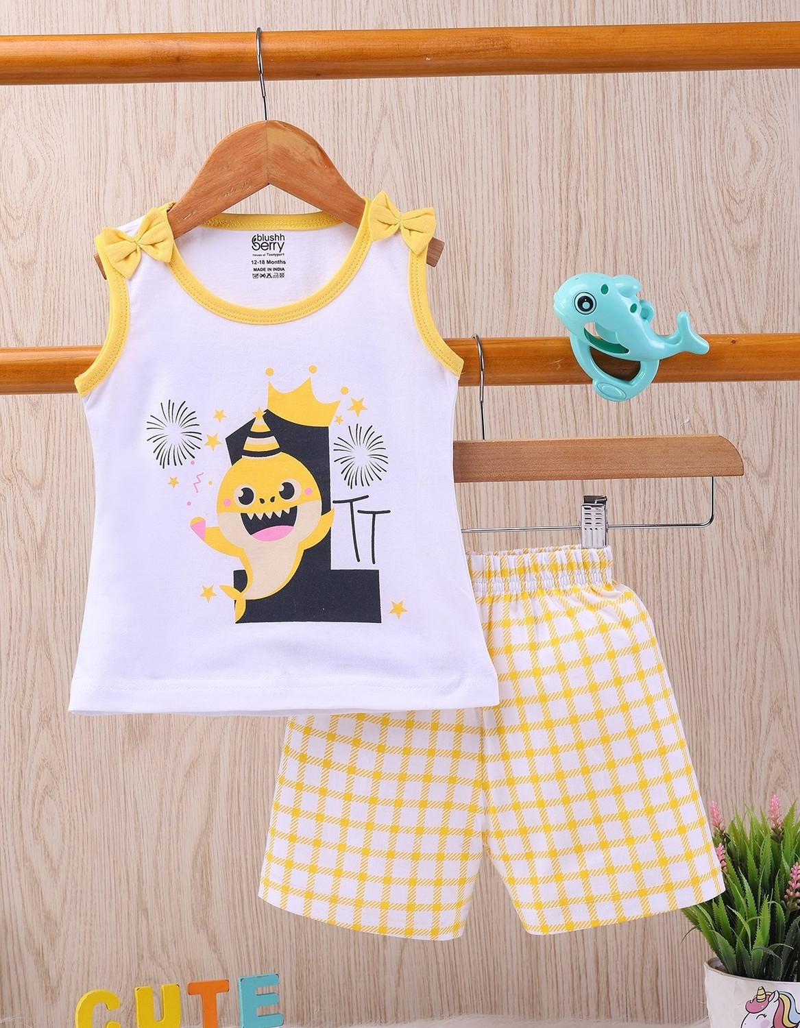 Image of Blushh Berry Girls Casual Top Shorts