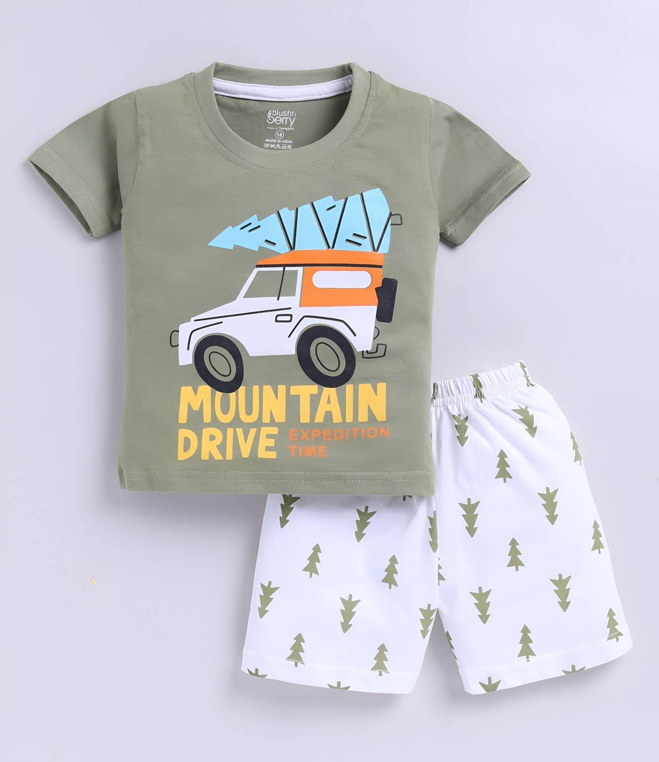Blushh Berry Boys Casual T-shirt Shorts