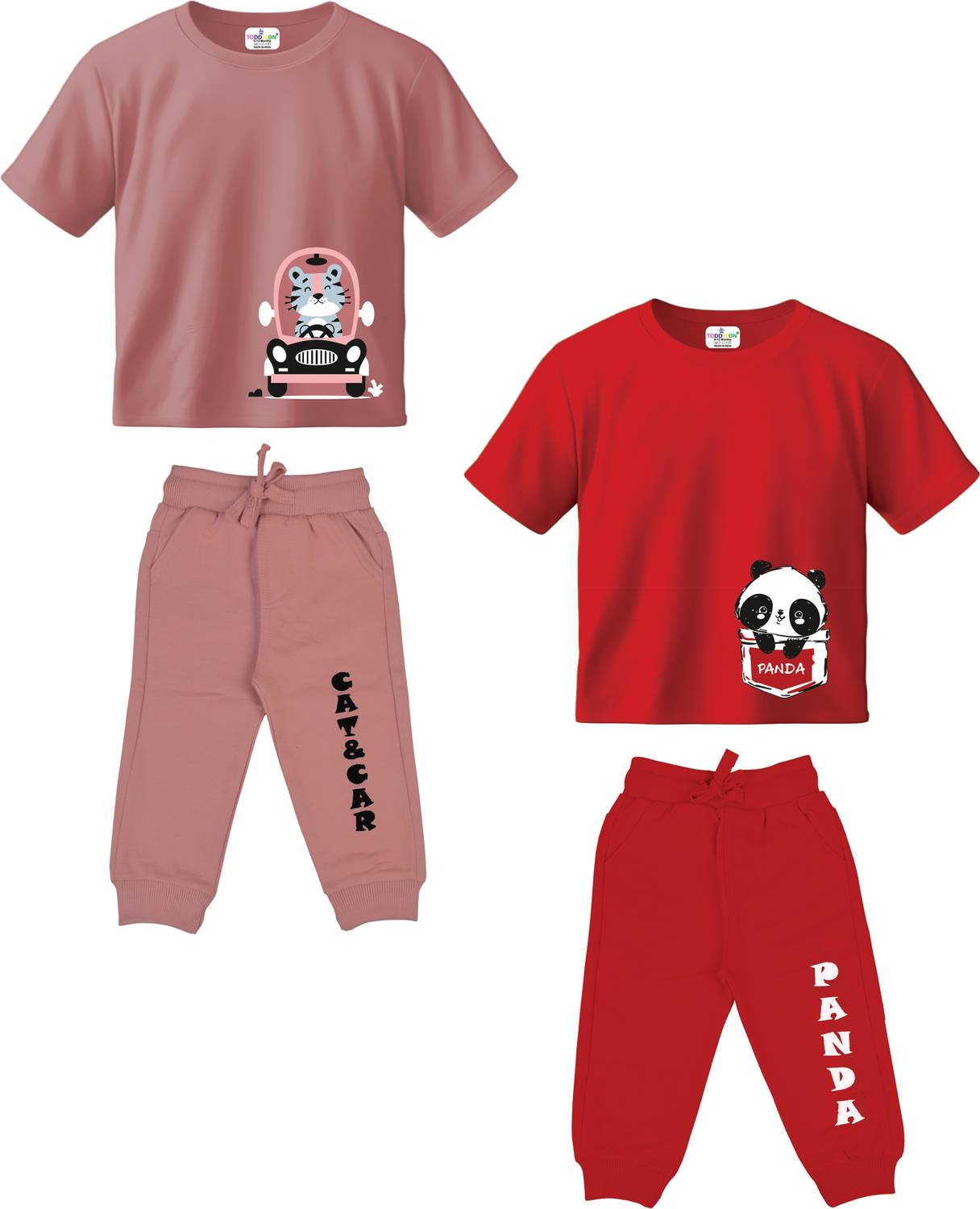 Toddylon Baby Boys & Baby Girls Casual T-shirt Pyjama