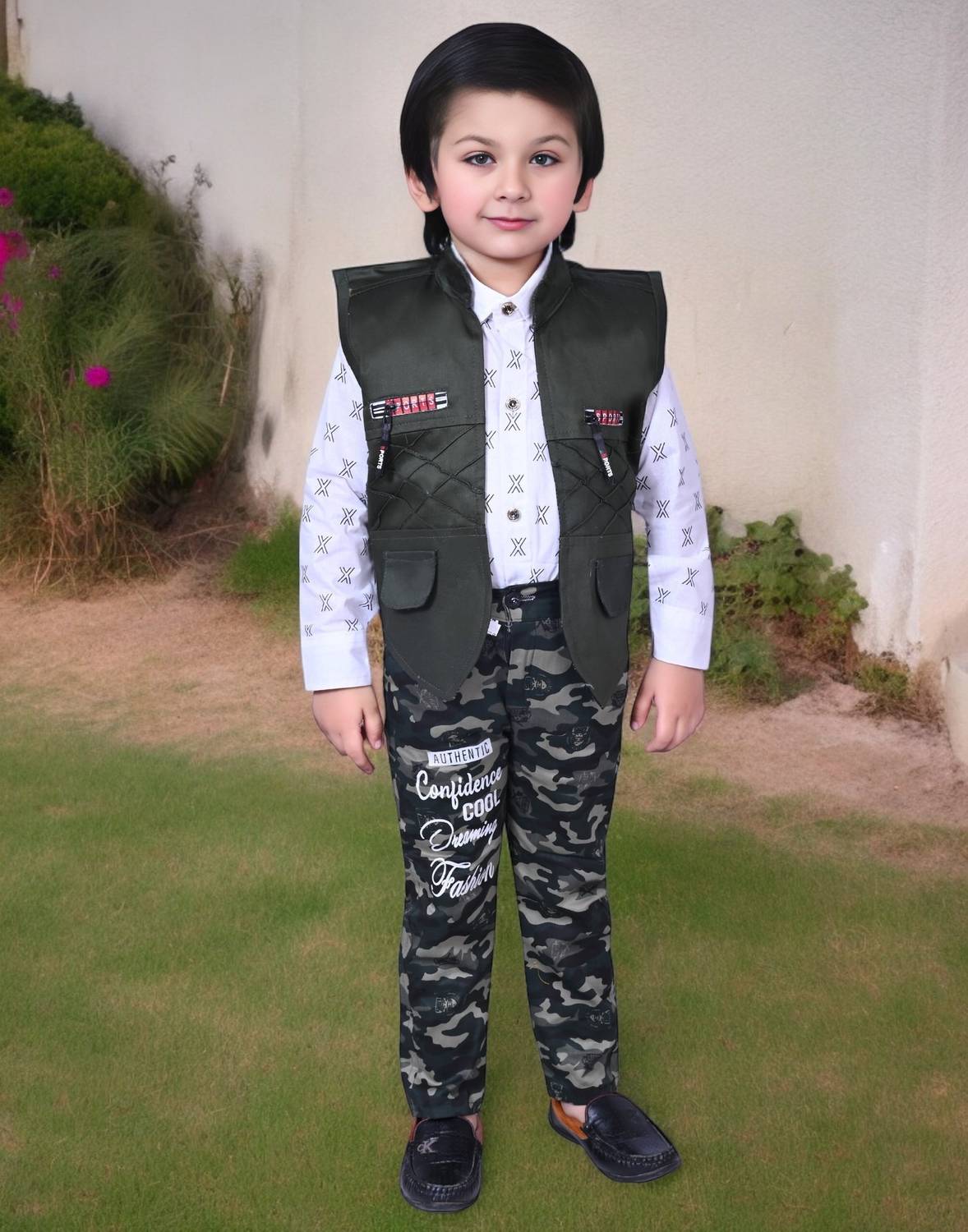 Good Doo Apparel's Boys Party(Festive) Shirt Jacket, Trouser