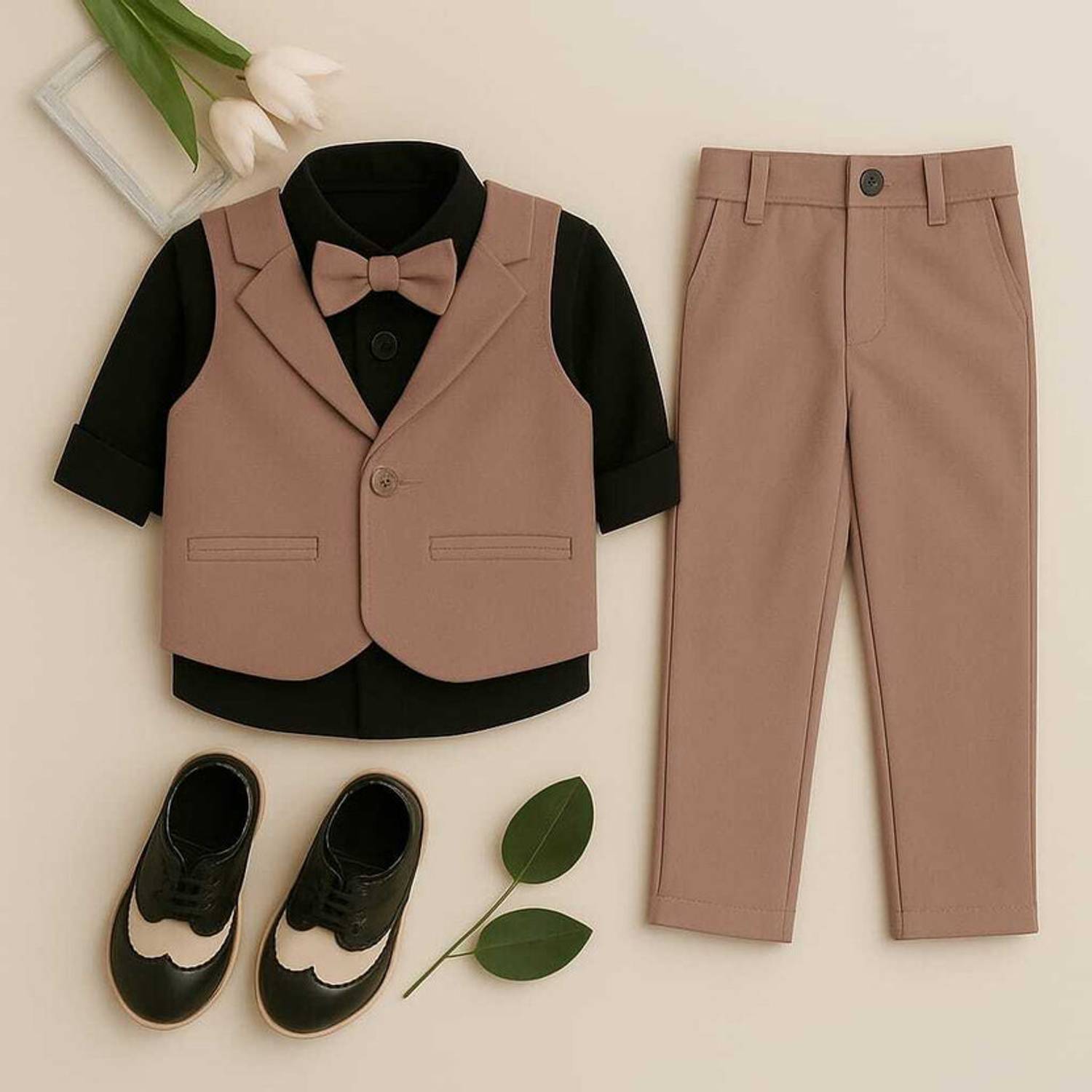 Adinath Creation Boys Party(Festive) Bodysuit Waistcoat