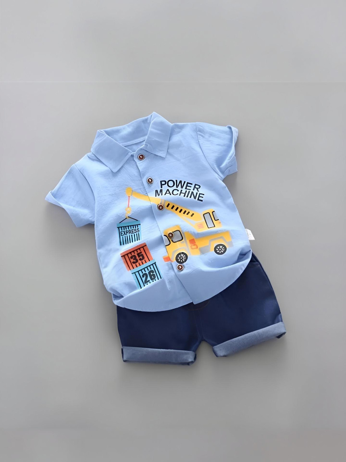 Image of ELPIXIE FASHION Baby Boys Party(Festive) Shirt Shorts