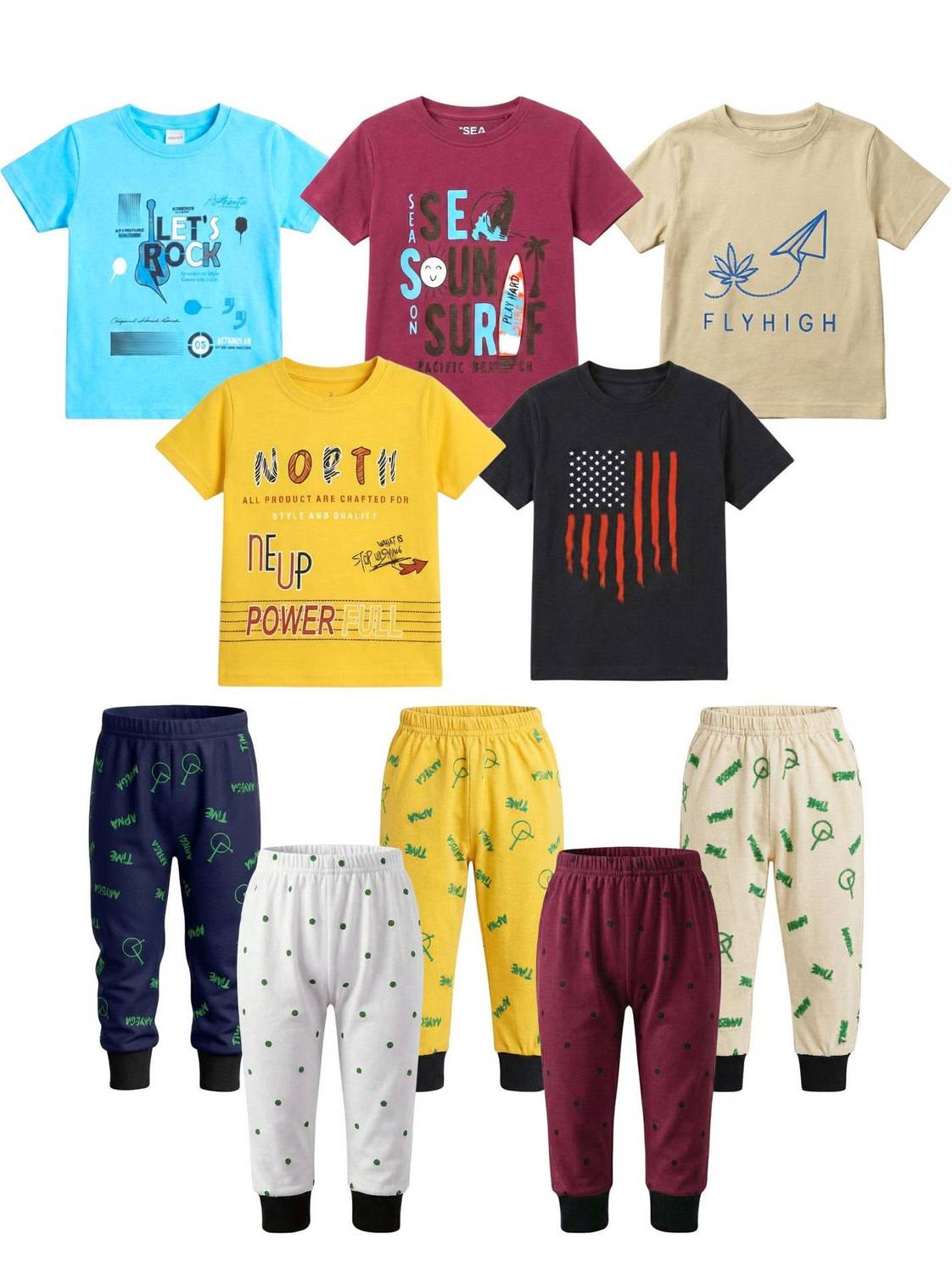 ALUXDON Baby Boys Casual T-shirt Track Pants