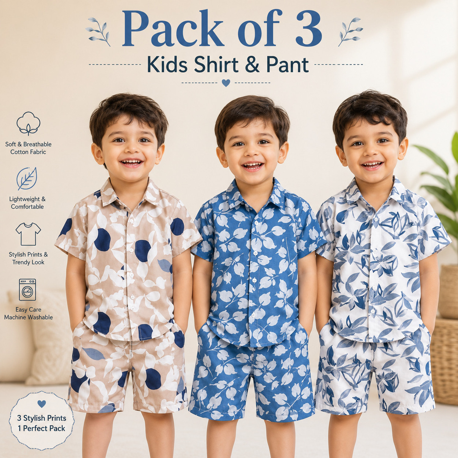 Image of Harshita Fashion Boys Casual Shirt Pant