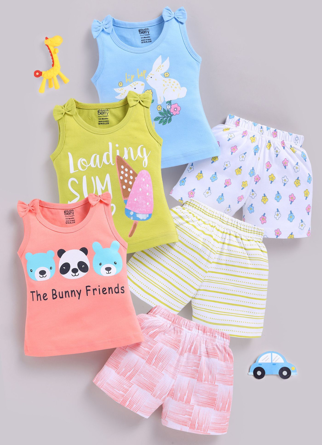 Image of Blushh Berry Girls Casual Top Shorts