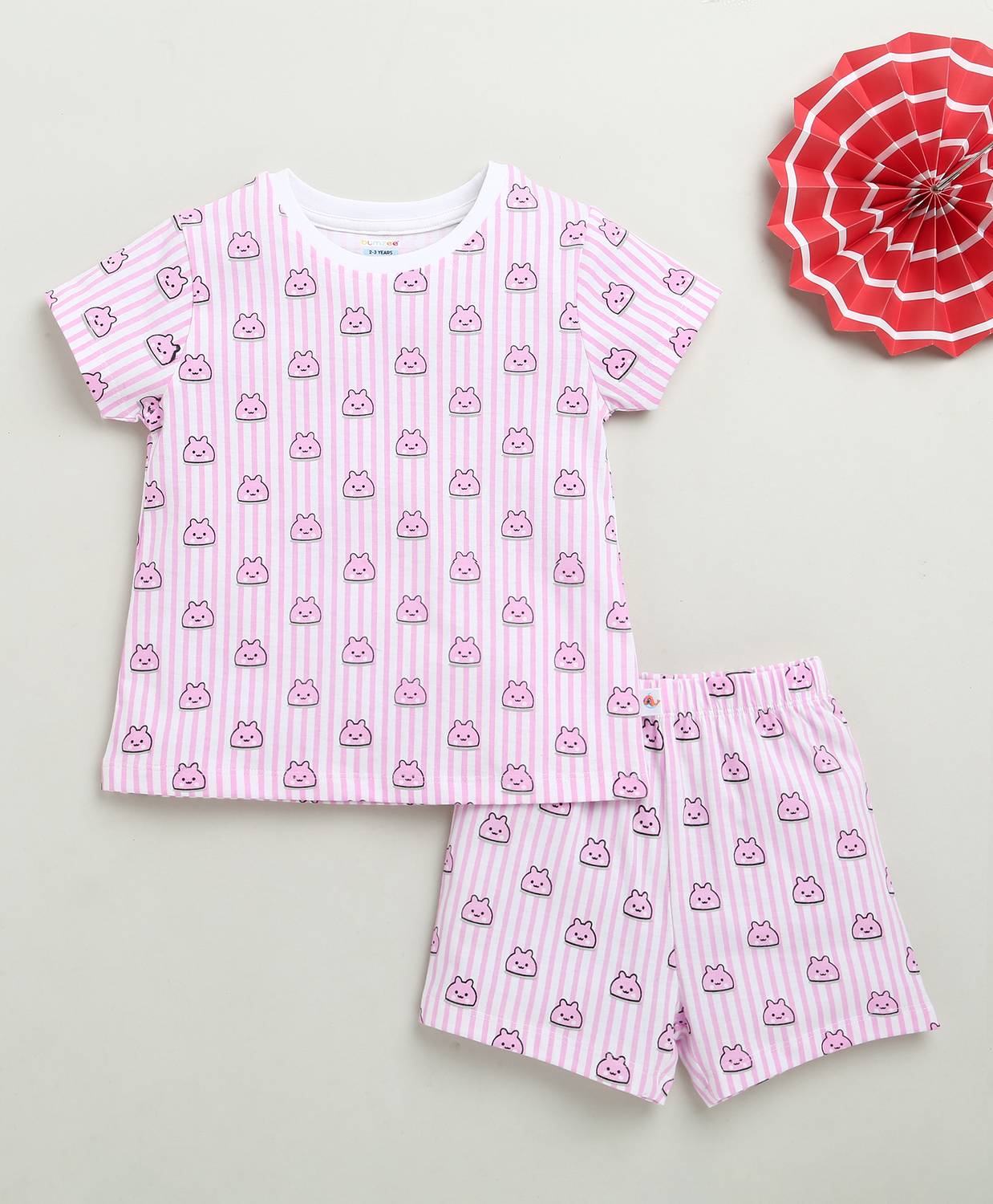 BUMZEE Girls Casual T-shirt Shorts